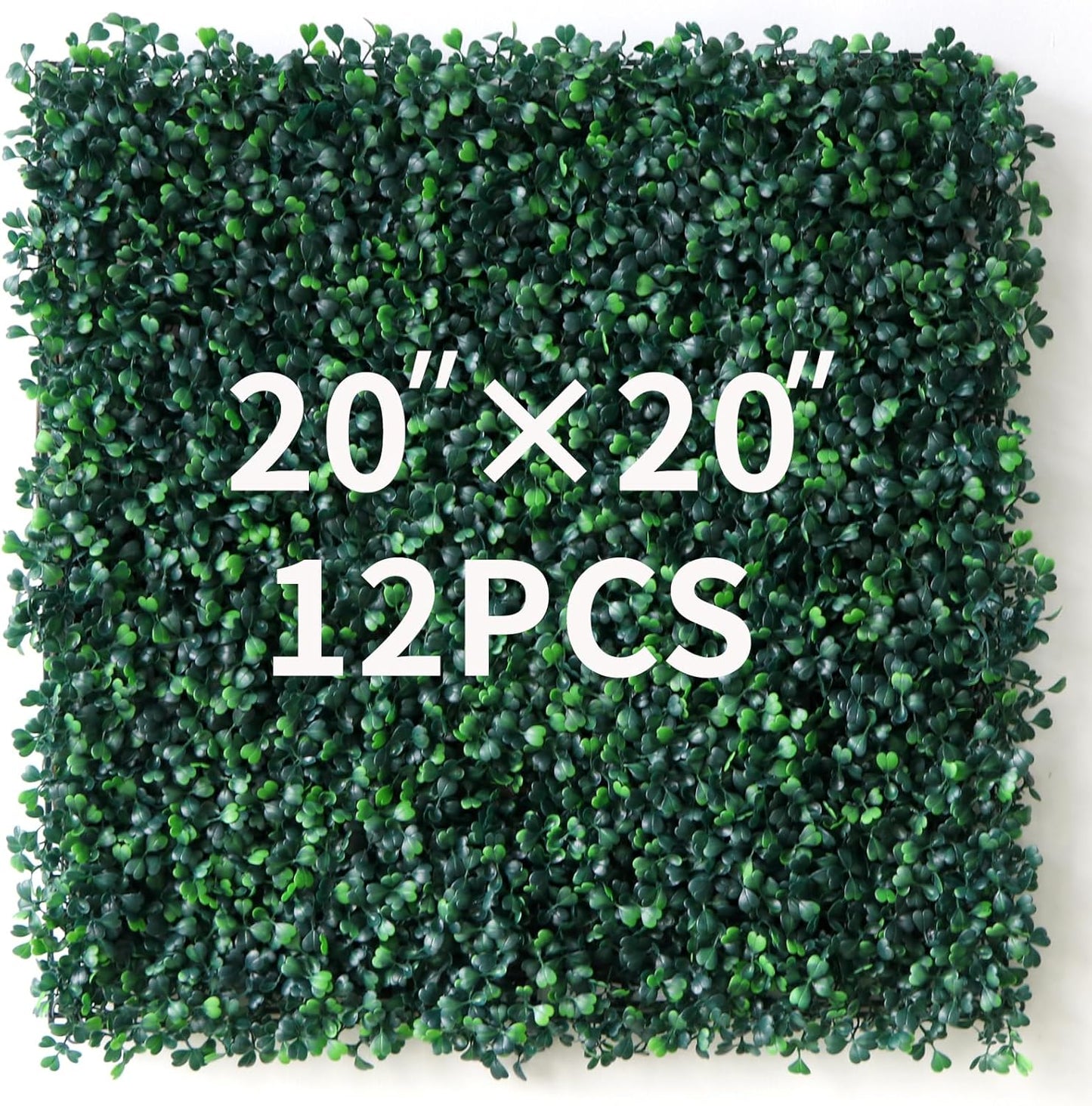 Grass Wall Panels - 12 Pcs 20in x 20in Topiary Hedge Decor