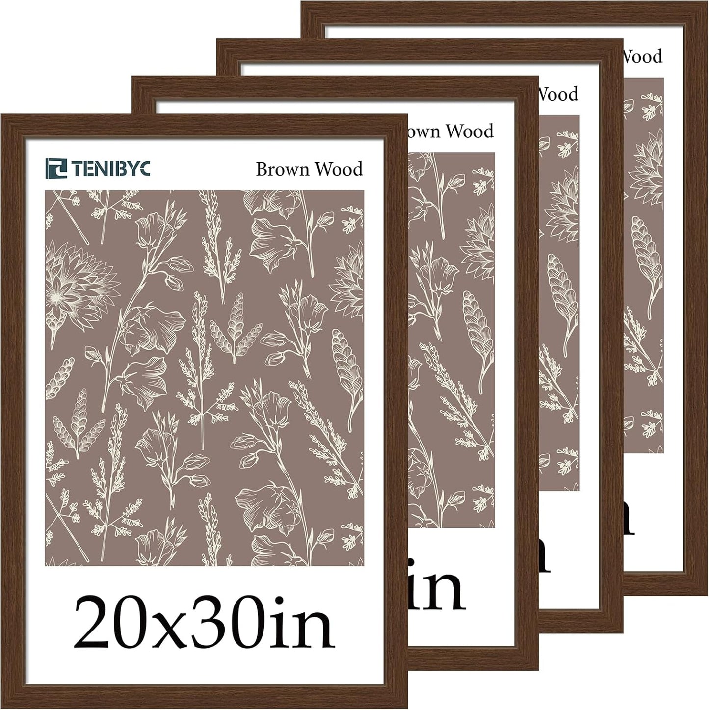 20 x 30 Poster Frame Set of 4 for Elegant Home Display