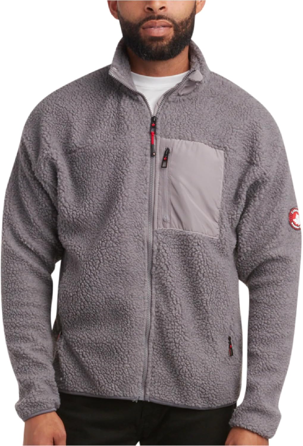 Cozy Sherpa Lined Men's Fleece Jacket