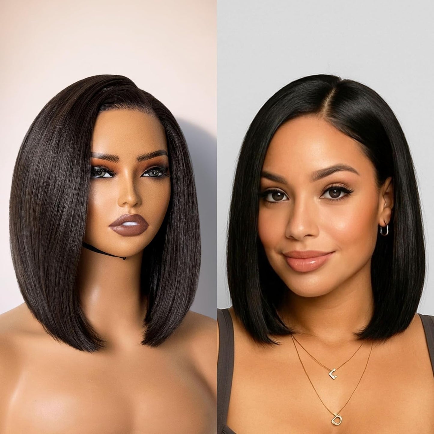 GORGIUS Black Bob Lace Front Wig for Effortless Glam Looks