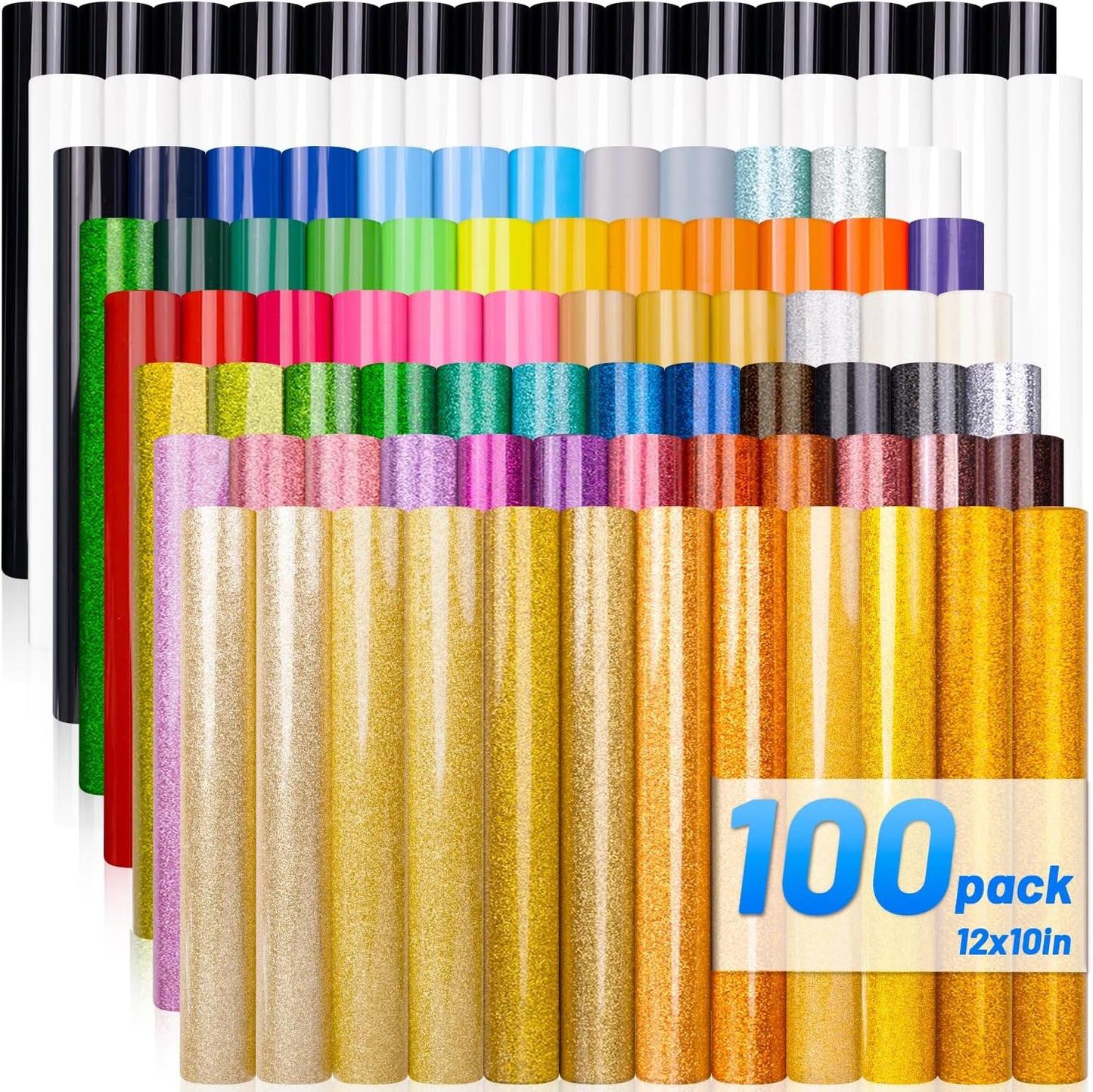 Iron On Vinyl Sheets for Easy Crafting - 63 Colors Available