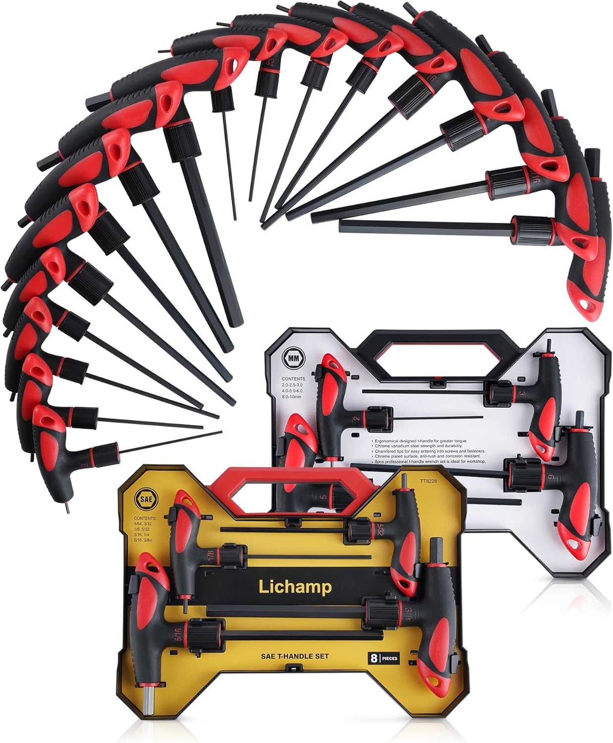 Lichamp T Handle Allen Wrench Set for Precision and Strength