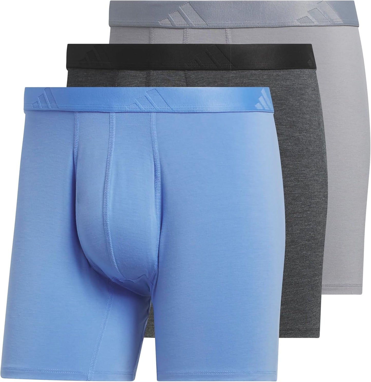 adidas Men's Boxer Brief Underwear 3-Pack for Ultimate Comfort