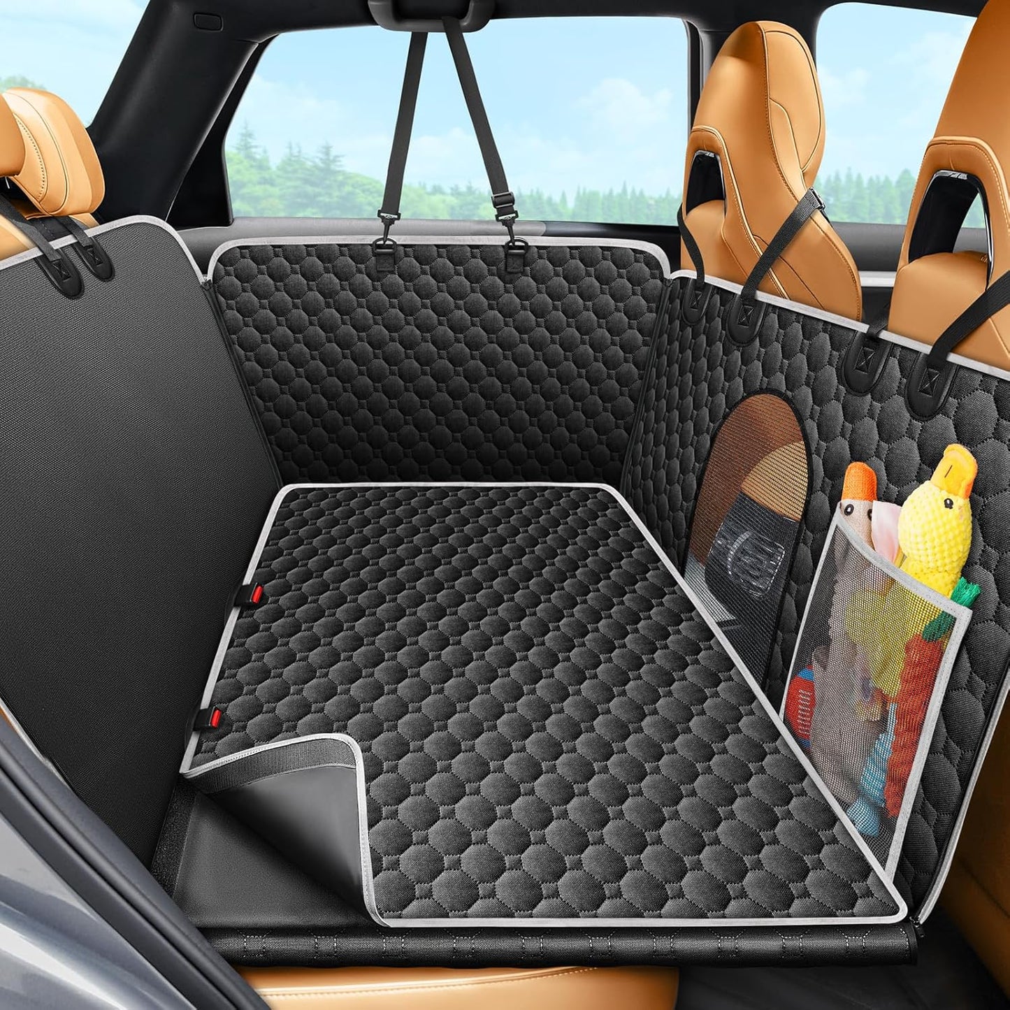 Mancro Back Seat Extender for Dogs with Detachable Mat