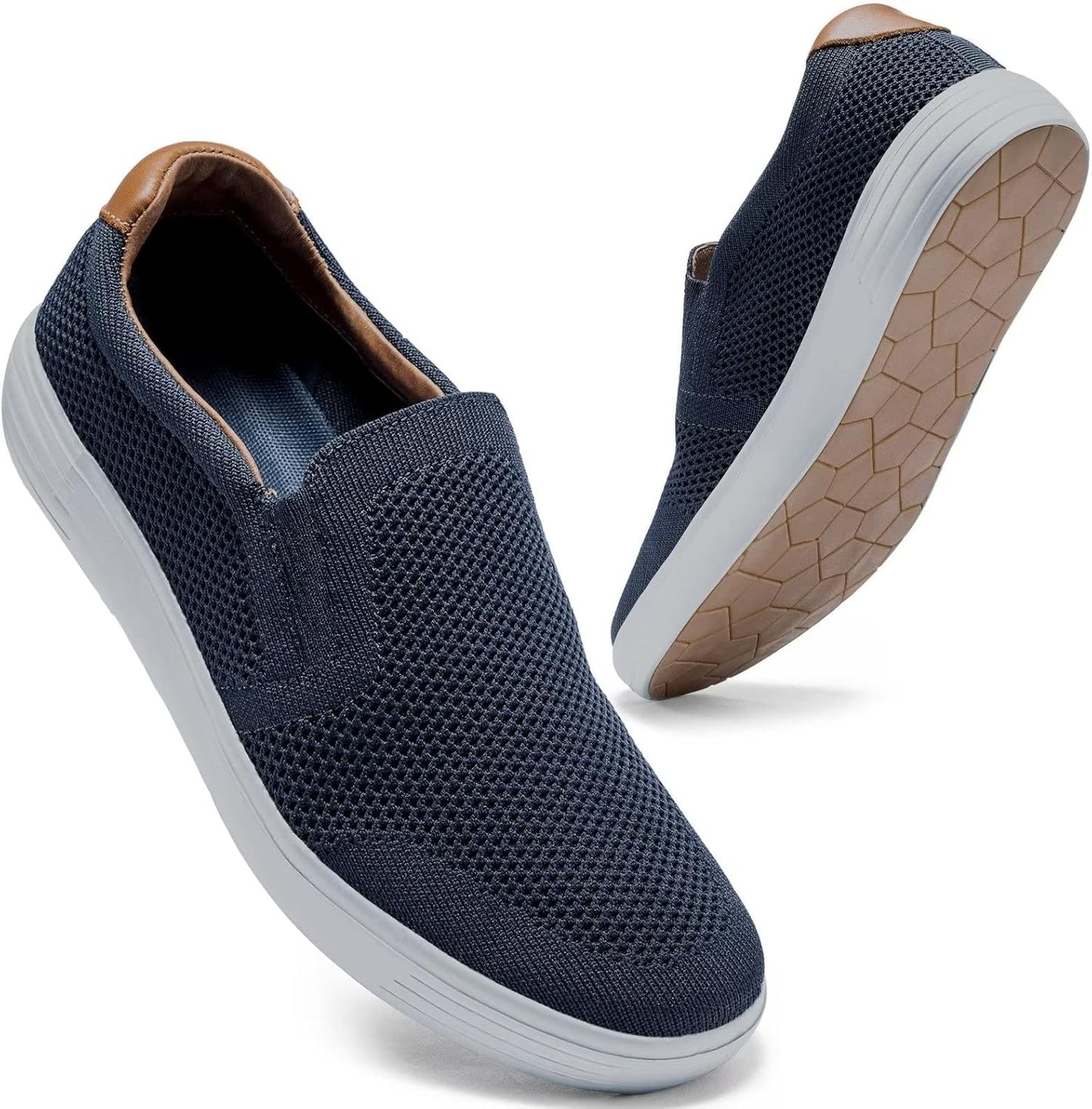 Slip on Sneaker for Men - Casual Knit Loafers and Walking Shoes