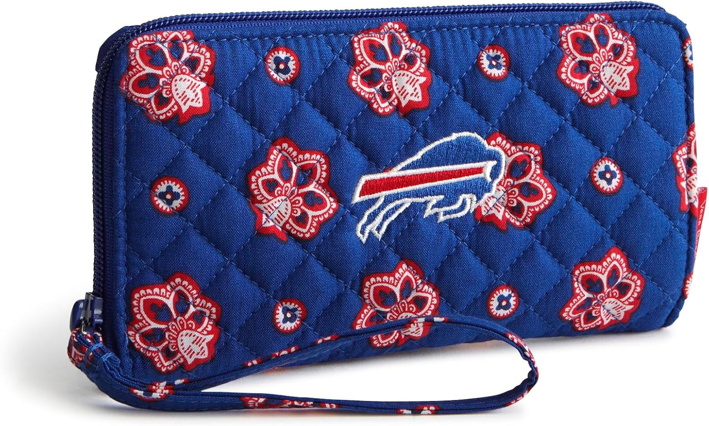 Vera Bradley Women's Cotton Front Zip Wristlet with RFID Protection