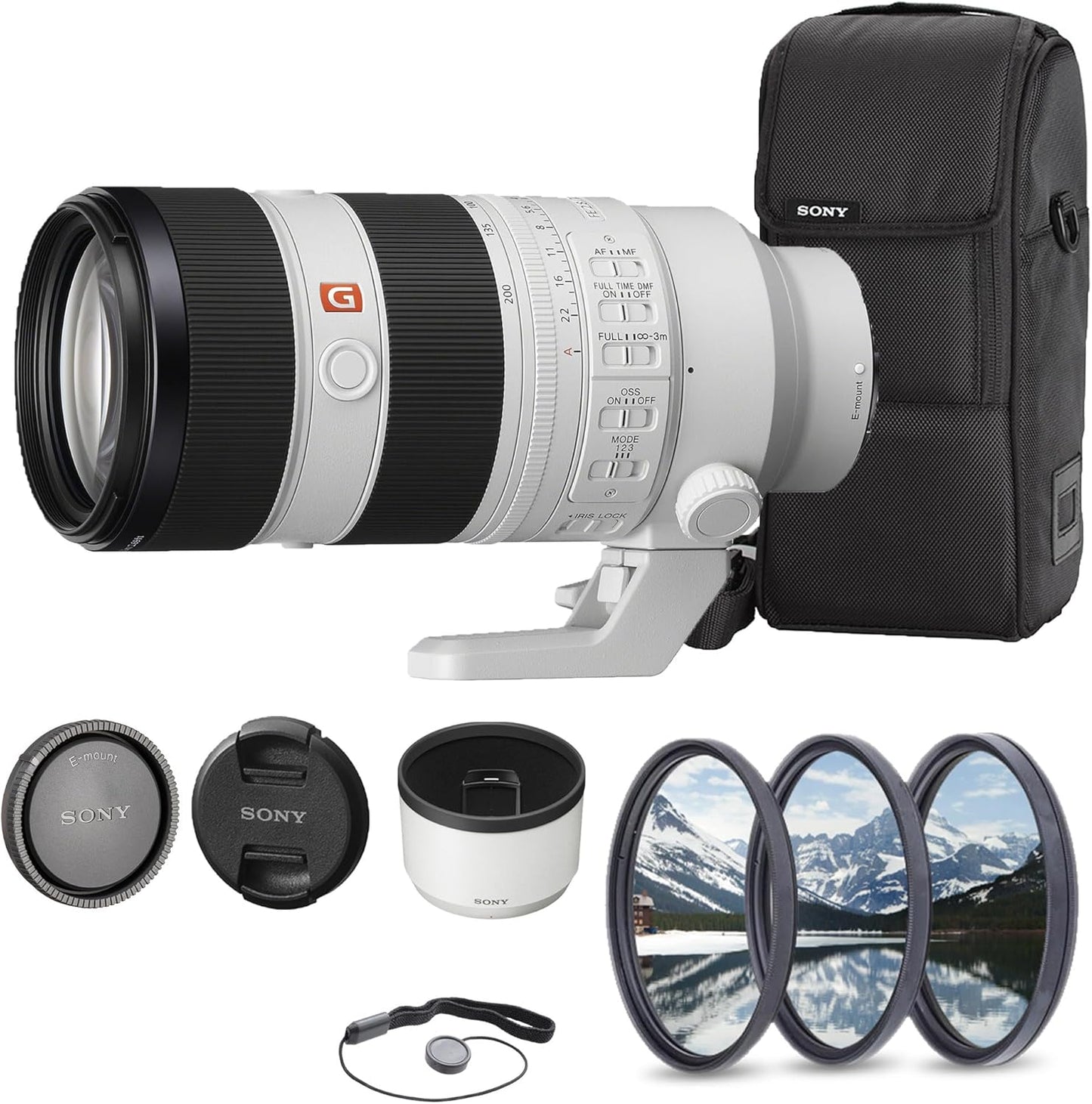 Sony FE 70-200mm f/2.8 GM OSS II Lens with Essential Accessories