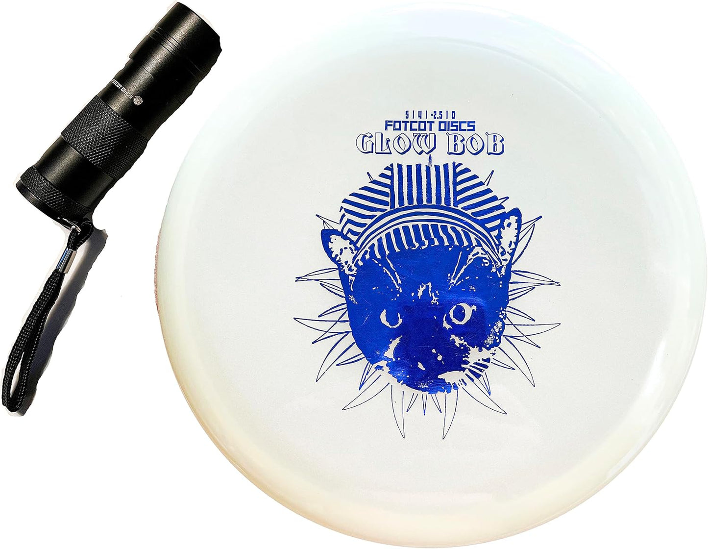 GlowBob Nightlight Disc: Rechargeable Glow + Cat Stamp