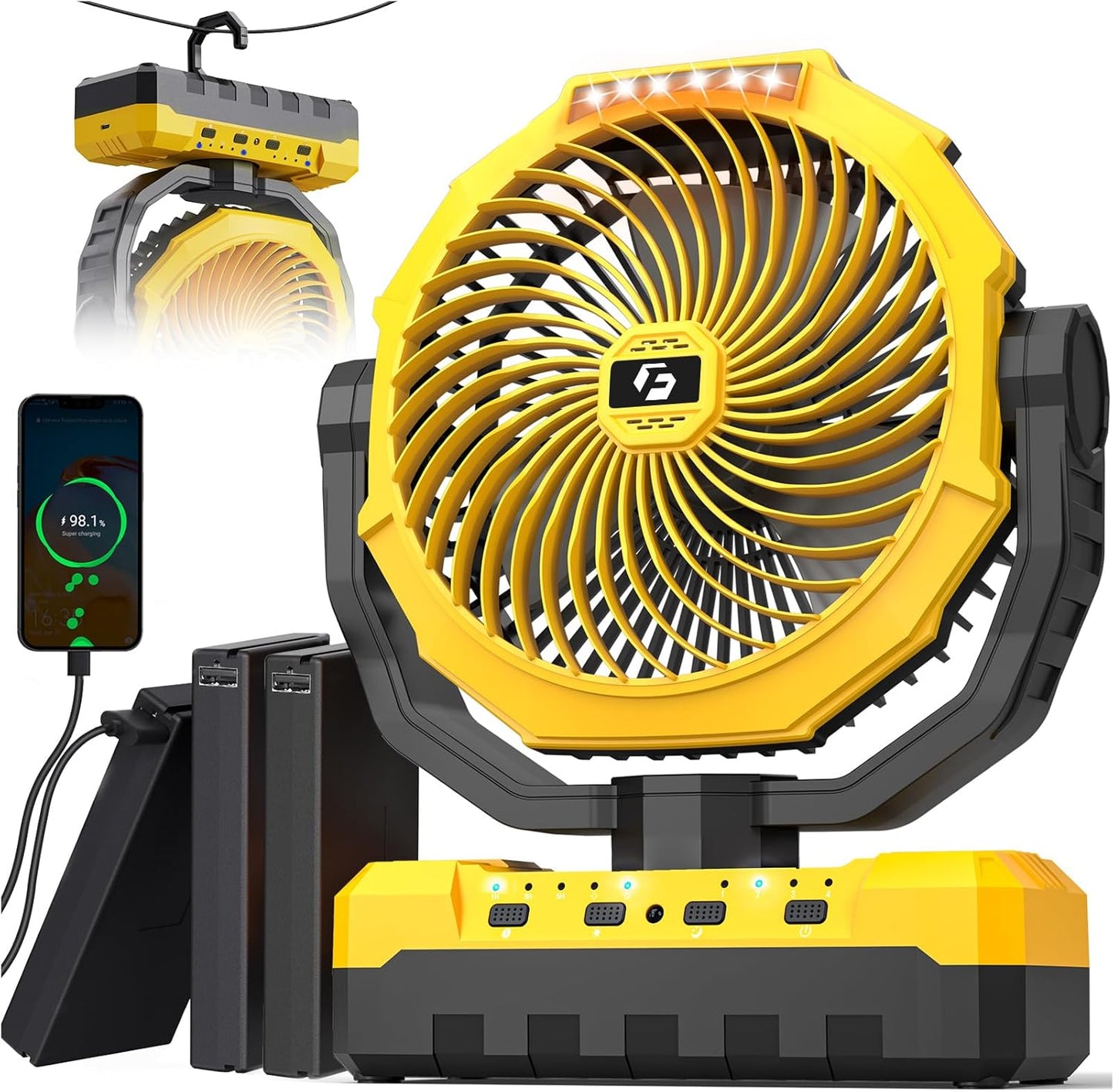 36000mAh Portable Camping Fan for Ultimate Cooling Experience
