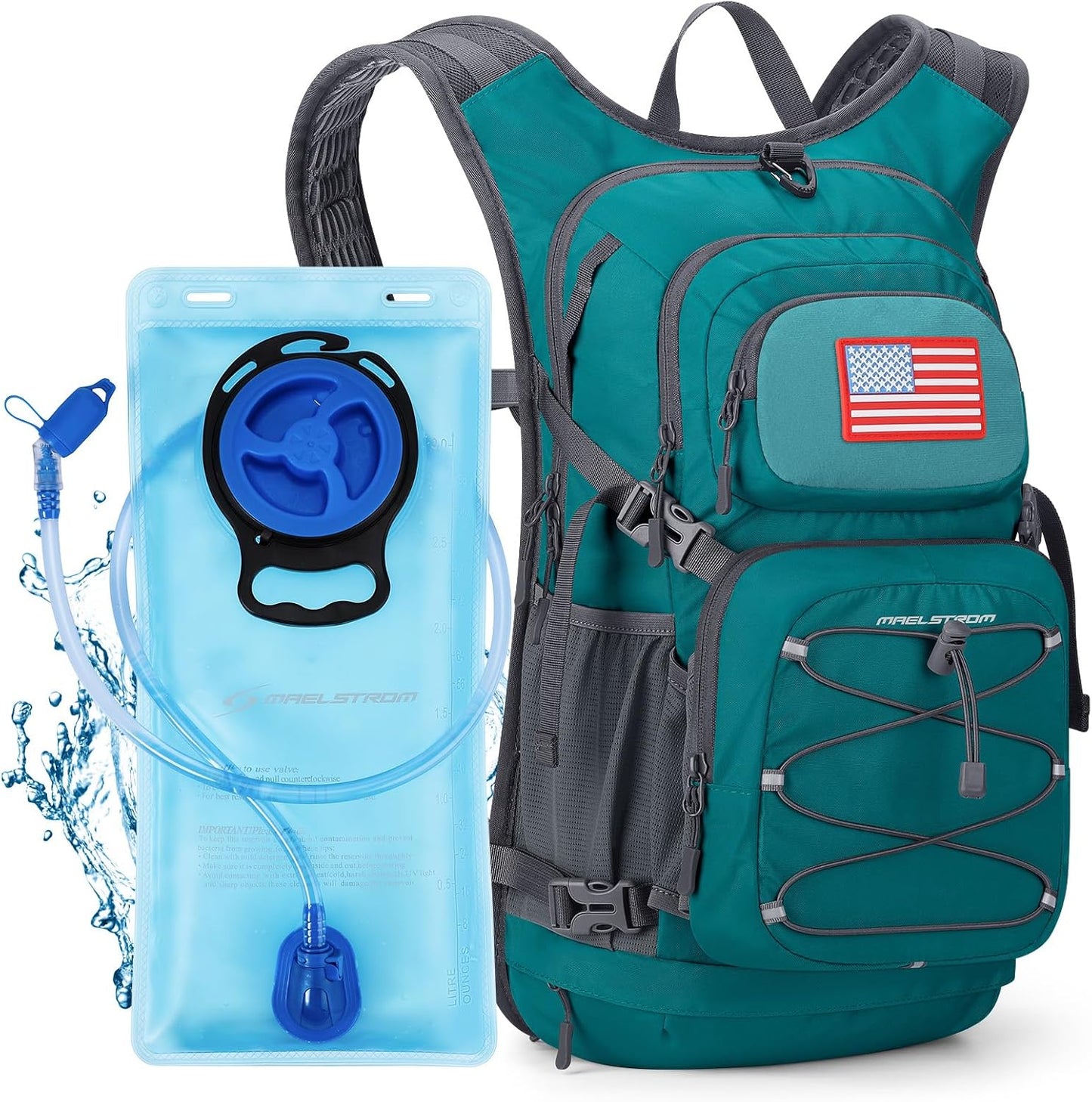 Maelstrom Hydration Hiking Backpack with 2L Water Bladder