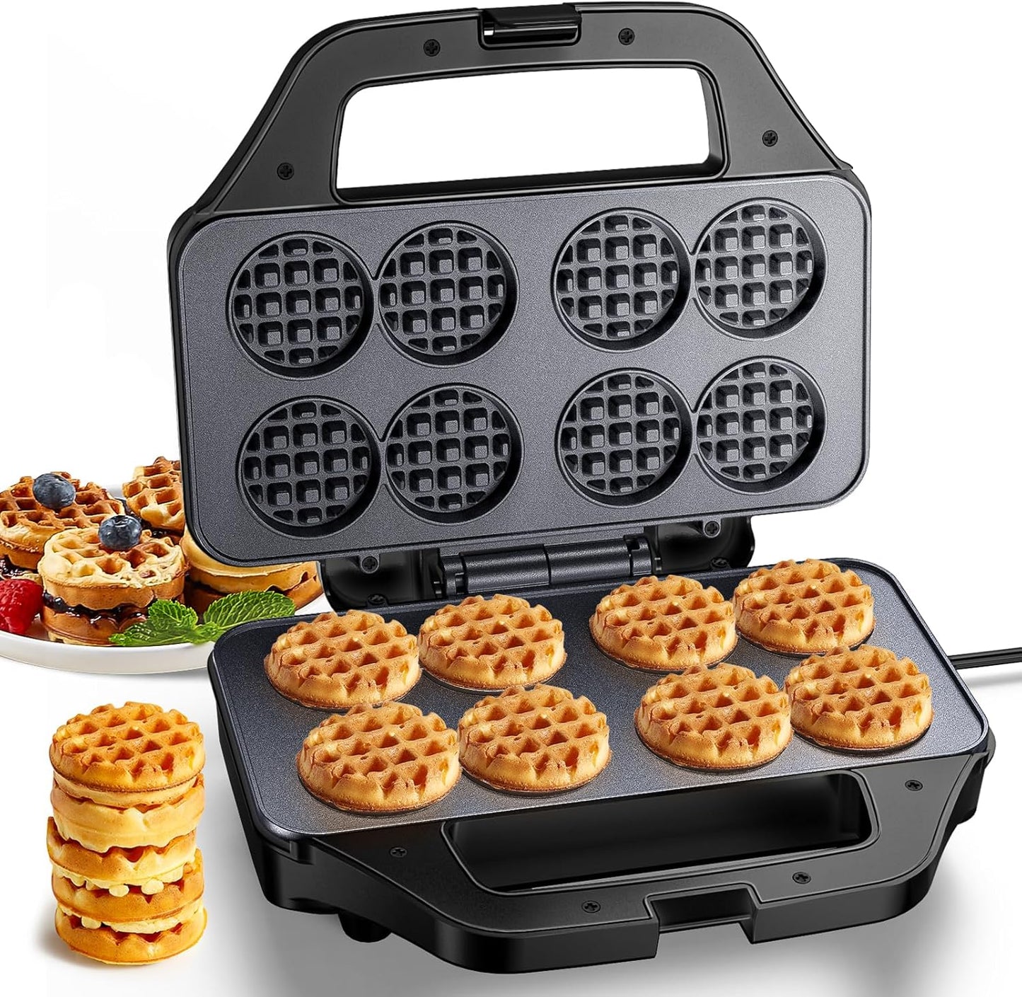 Mini Waffle Maker Machine for Quick, Easy Breakfasts at Home