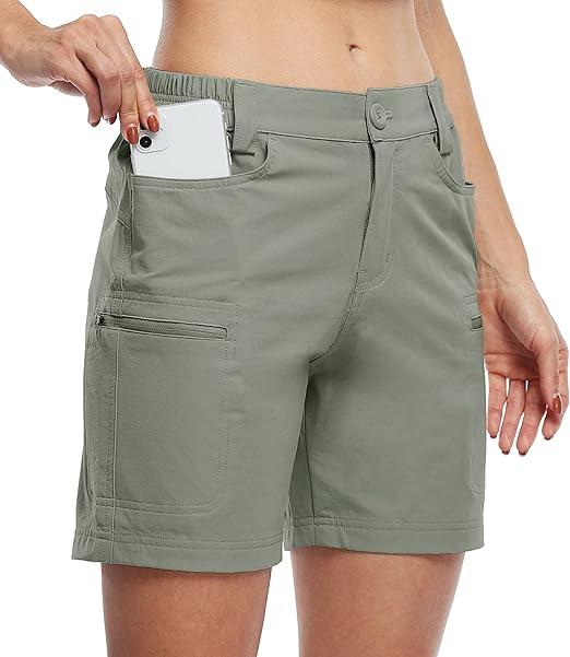 Willit Women's Hiking Cargo Shorts for Outdoor Summer Adventures