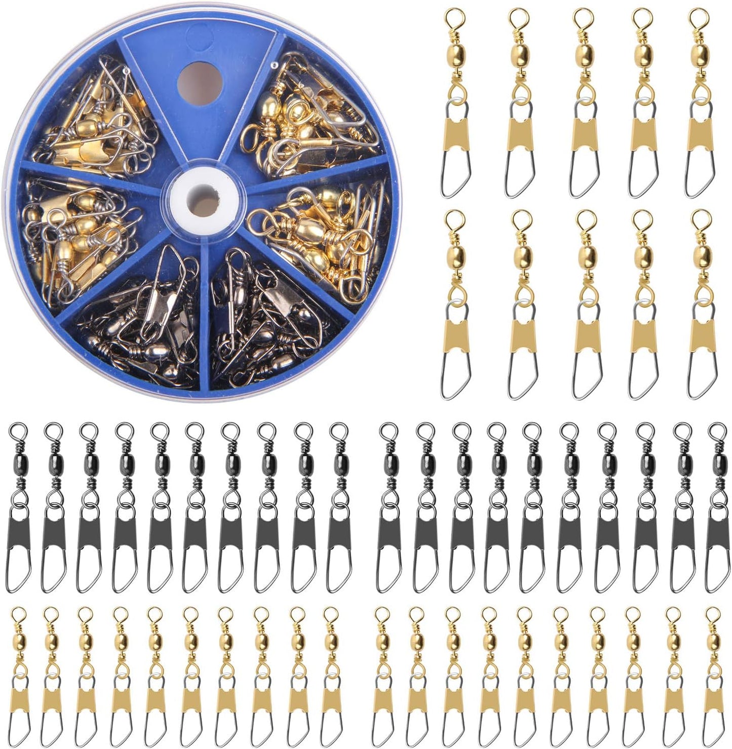 AGOOL High Strength Fishing Swivel Snap Kit