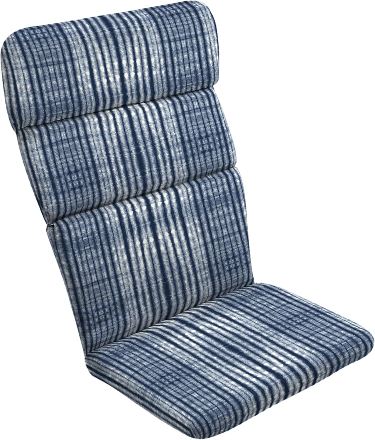 Adirondack Chair Cushion - Rain-Proof, Fade Resistant, Blue Stripe