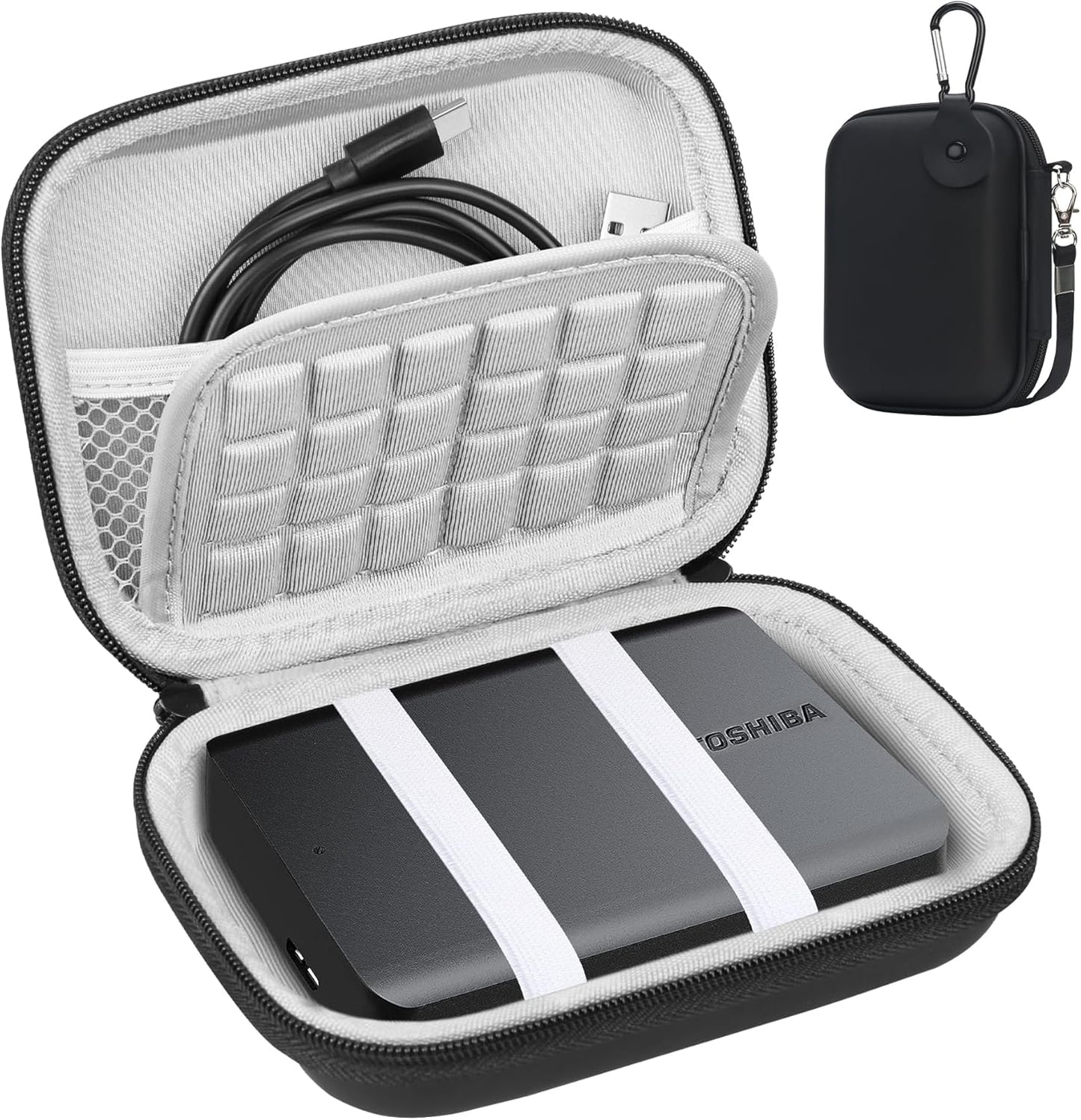 Lacdo Shockproof Travel Case - Protect Your Toshiba Hard Drive