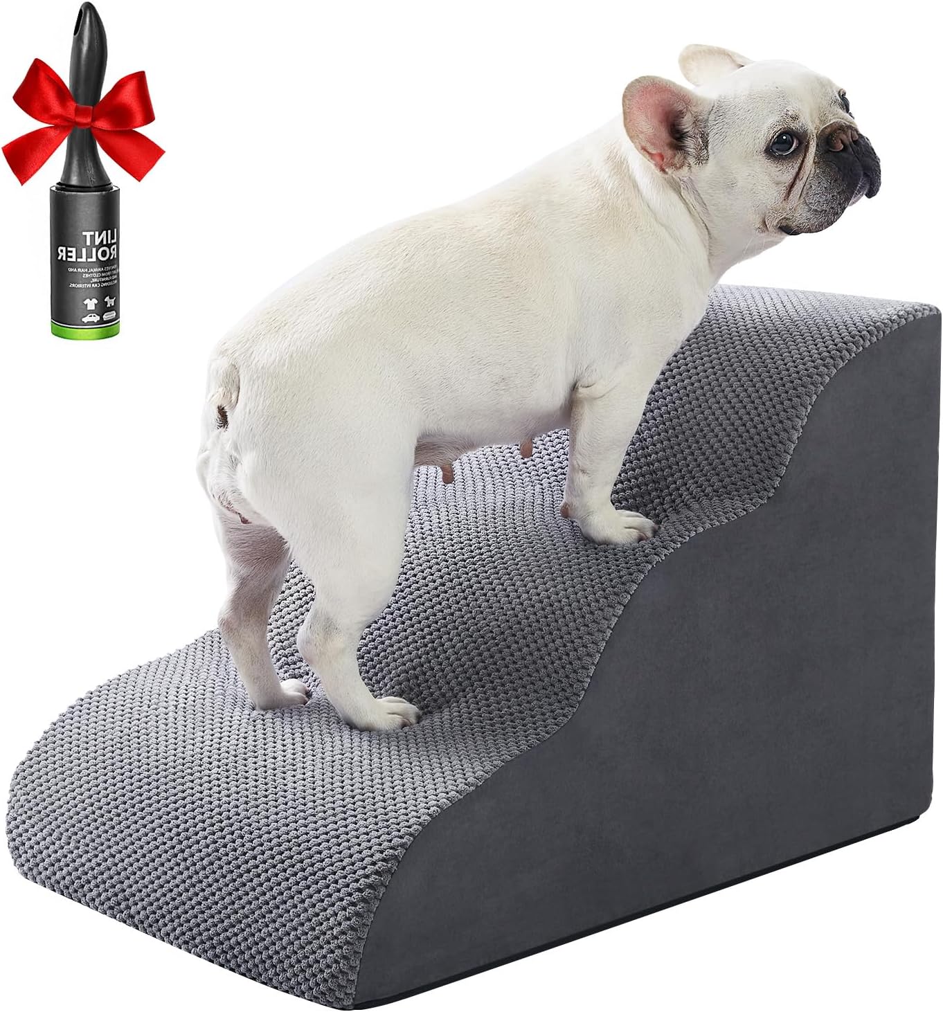Ryoizen Dog Stairs for Small Pets - Non-Slip Foam Steps