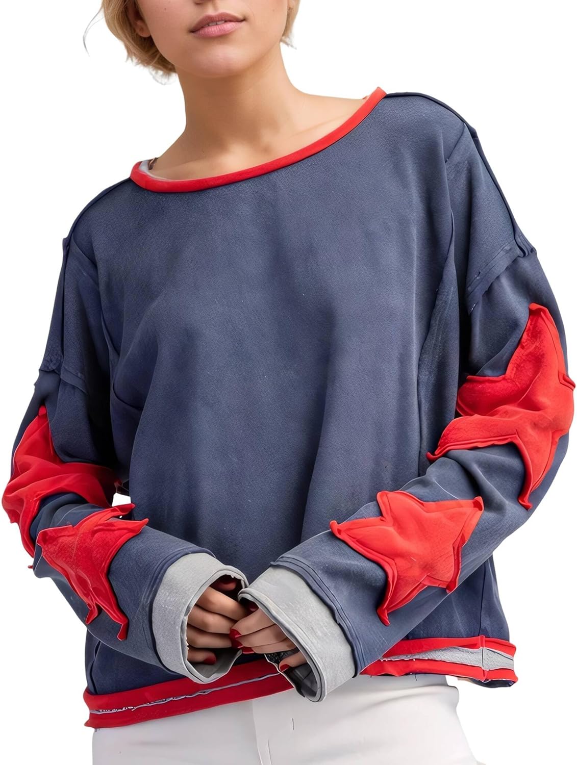Star Crewneck Y2K Pullover - FUNTOUR