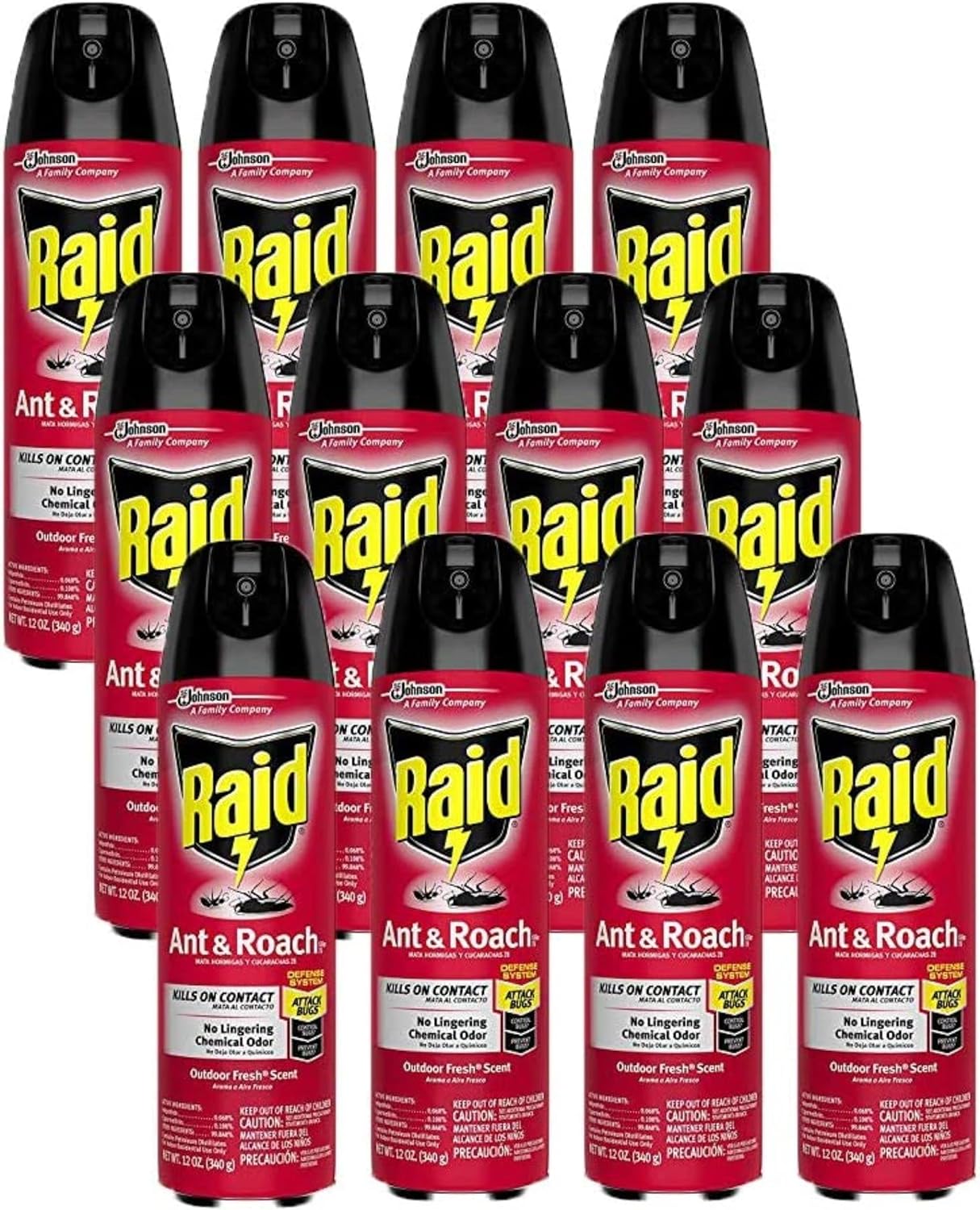 Raid Ant & Roach Killer Spray for Indoor Use, Fresh Scent