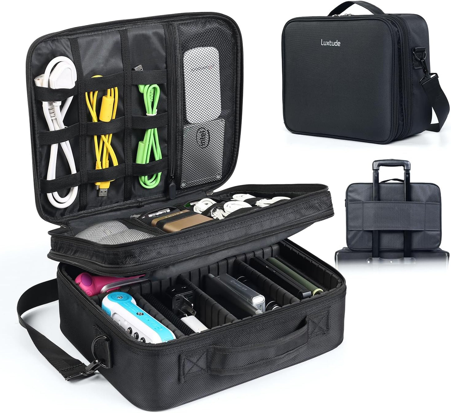 Luxtude Electronic Organizer Travel Case for Tech Accessories