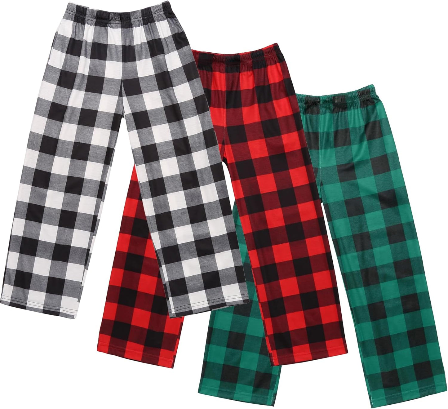 Ekouaer Boys 3 Pack Plaid Lounge Pants with 2 Pockets Review