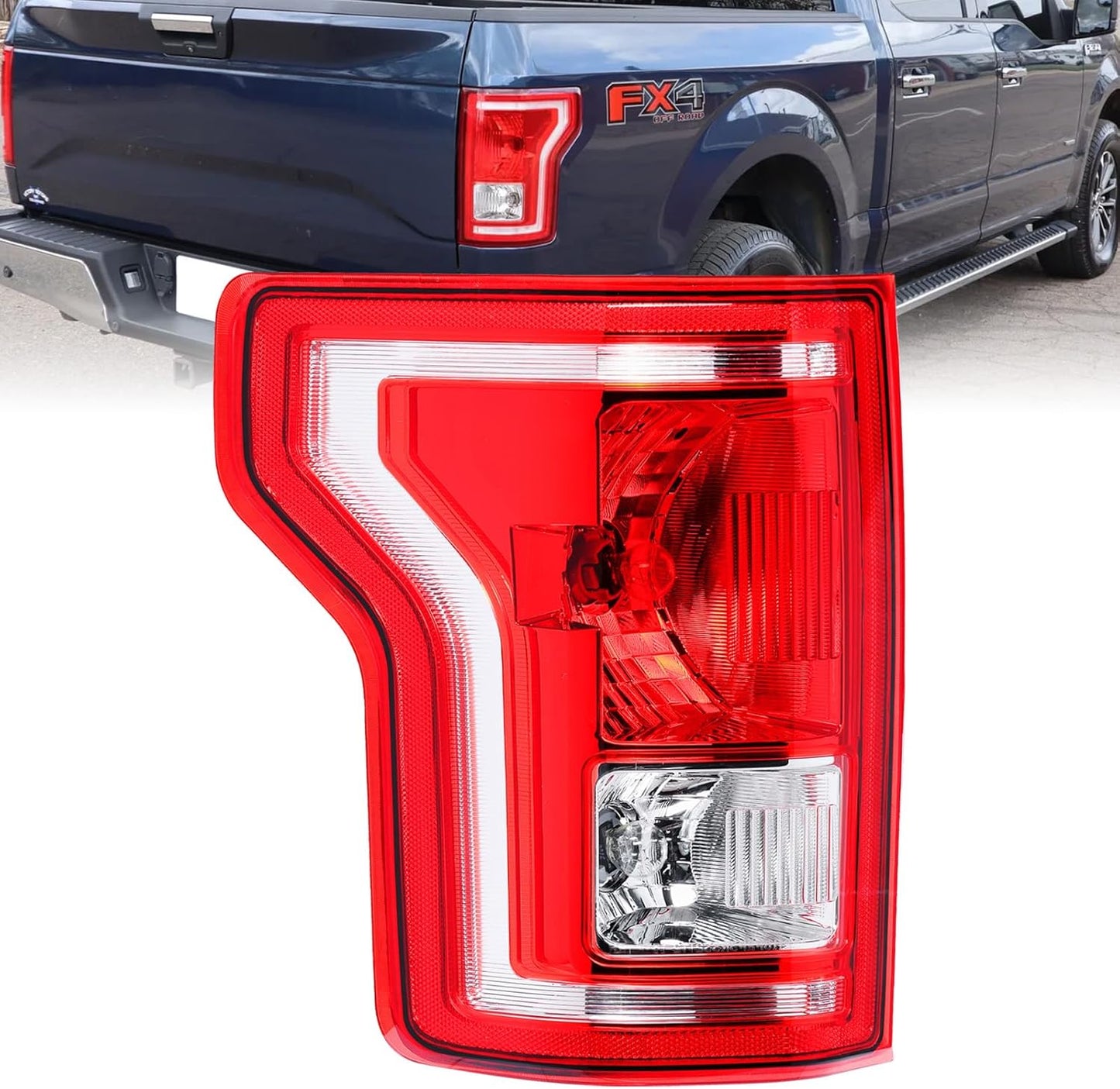 Boine Left Driver Side Tail Light for 2015-2017 Ford F150