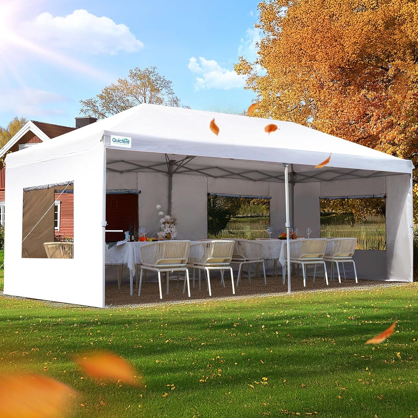 10x20 FT Pop up Canopy Tent with Sidewalls for Outdoor Events