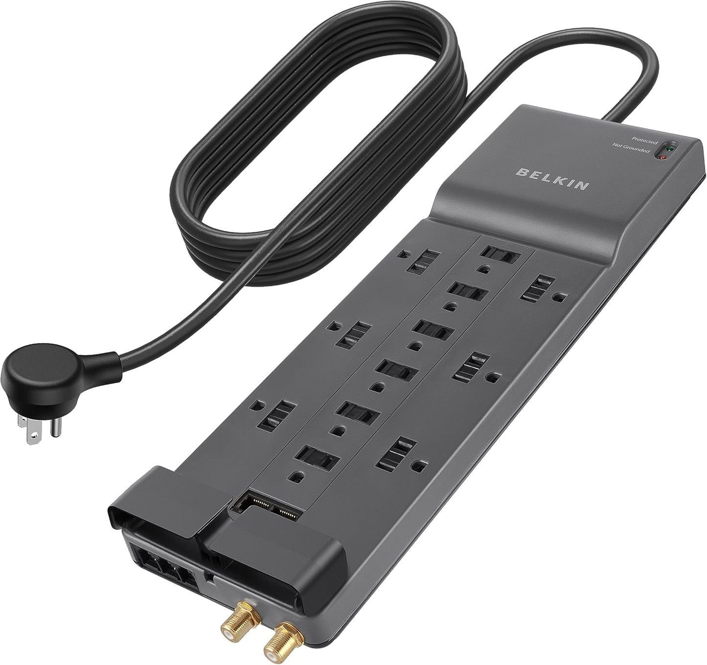 Belkin Power Strip Surge Protector with 12 AC Outlets for Home