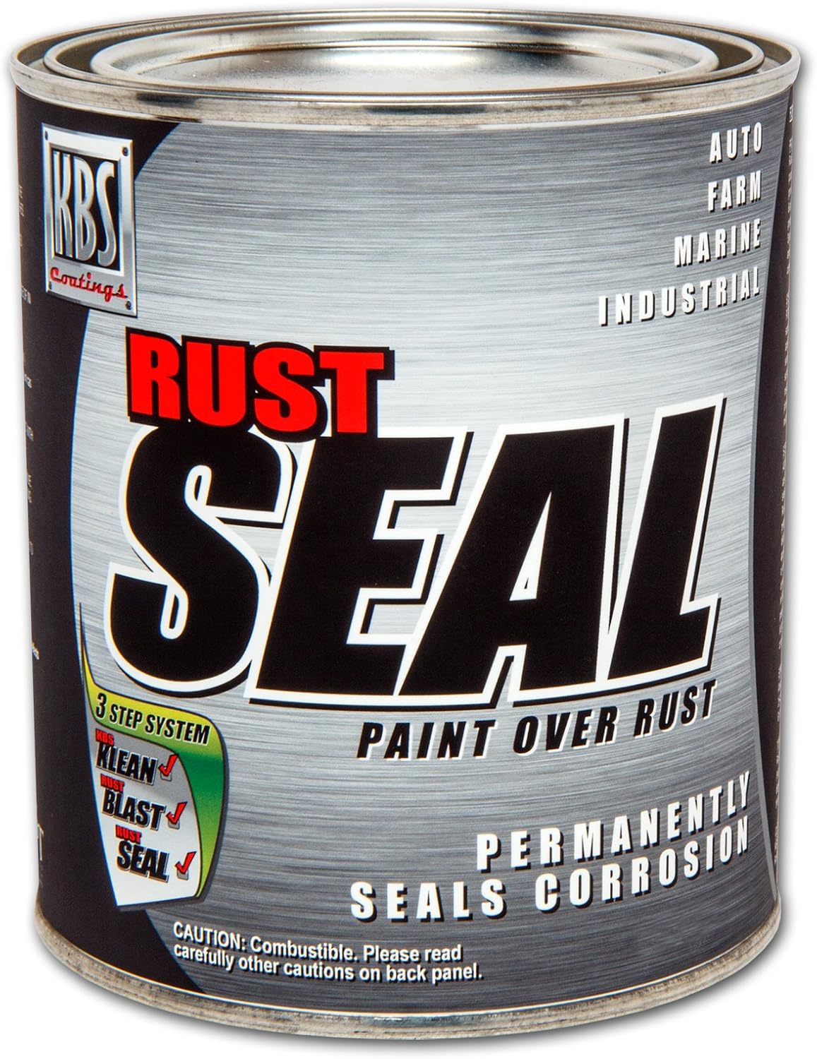 KBS Coatings RustSeal Satin Black - Ultimate Rust Prevention Paint