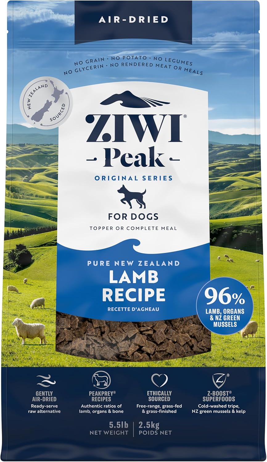 ZIWI Peak Air-Dried Dog Food Lamb - High Protein Grain Free