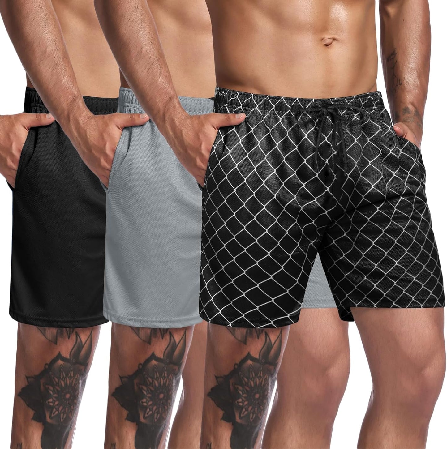 COOFANDY Men's 3 Pack Workout Gym Shorts for Ultimate Comfort