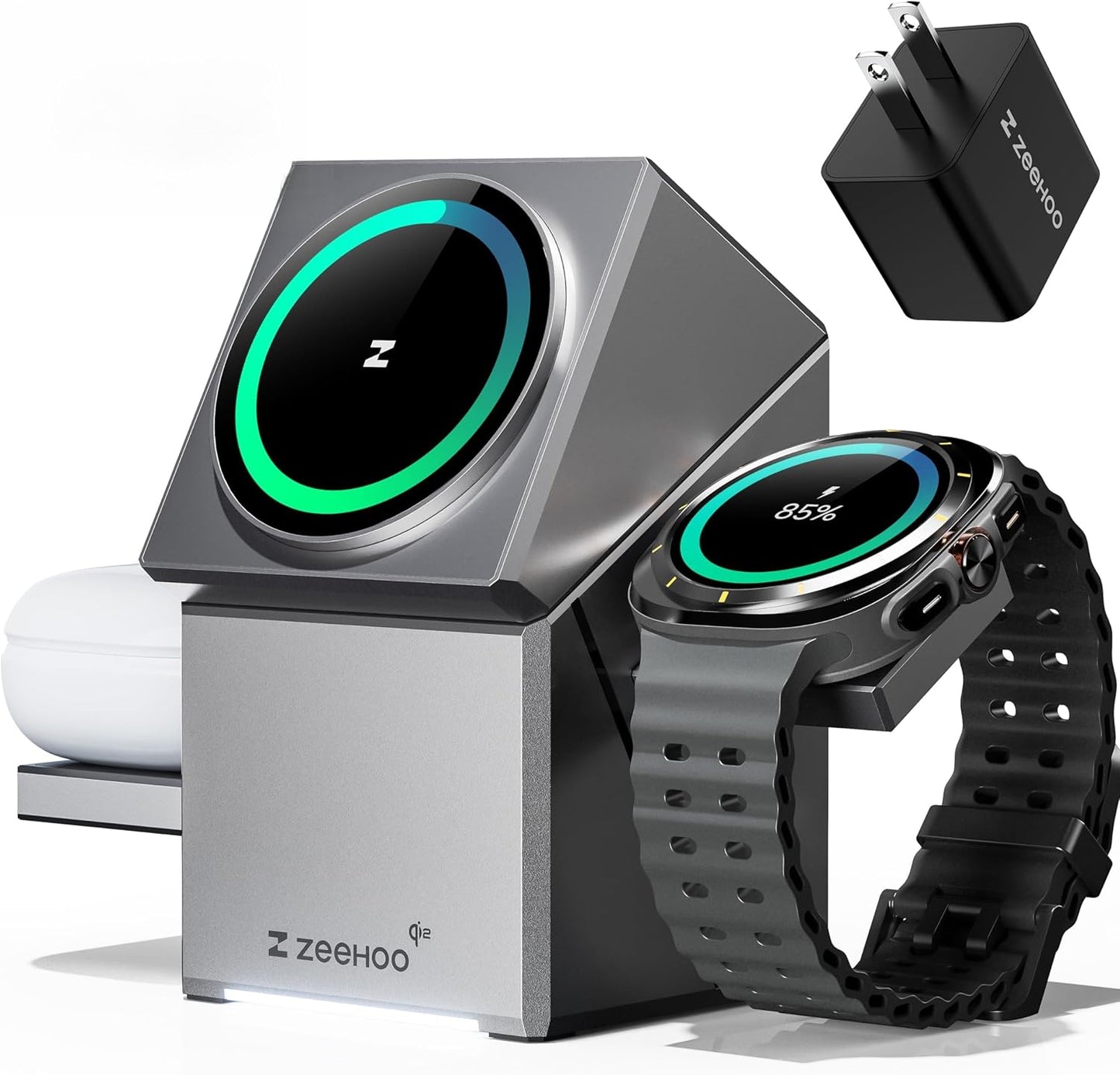 ZEEHOO 3 in 1 Charging Station for Samsung Galaxy Devices