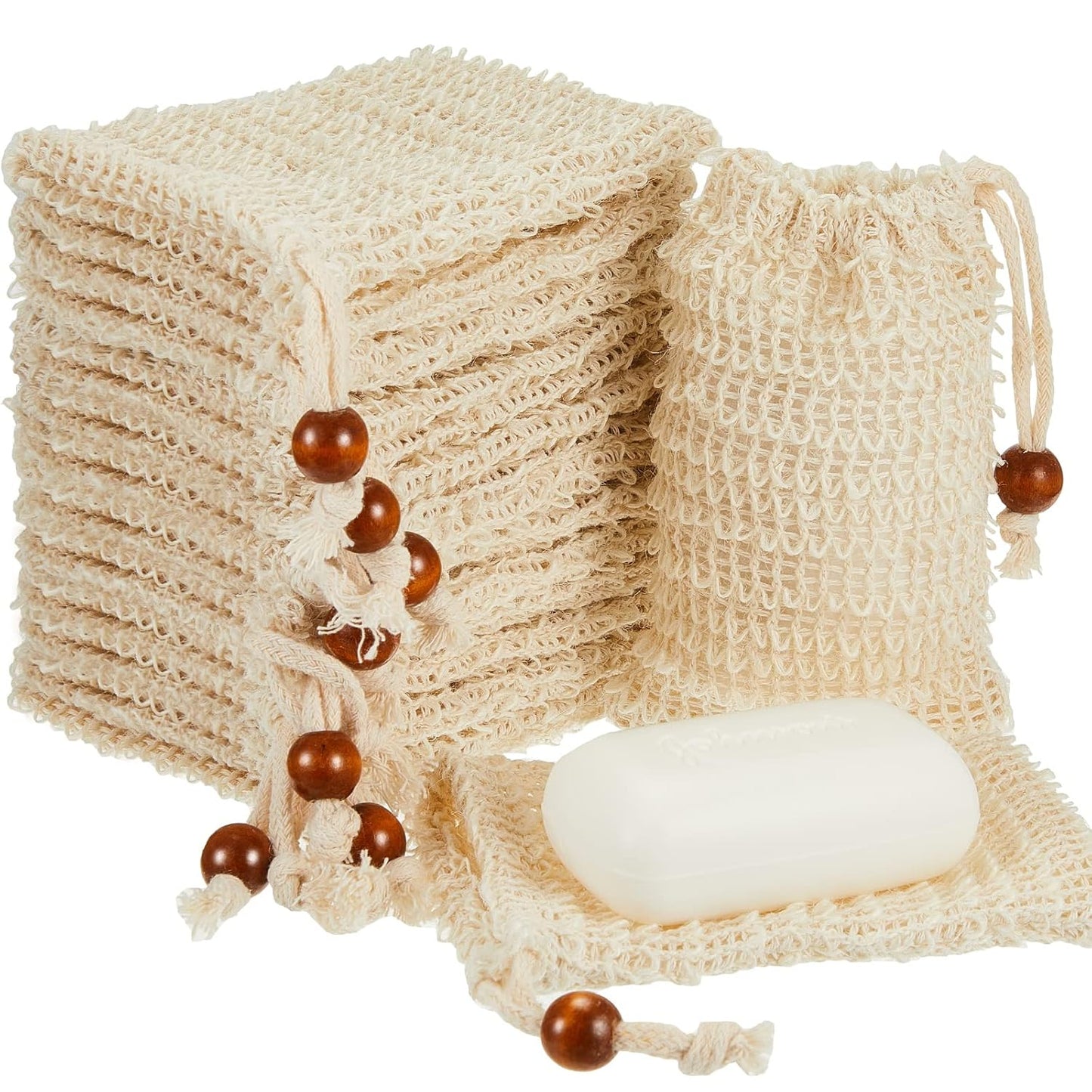 Cunhill 80 Pack Soap Saver Bag for Exfoliating Bath Experience