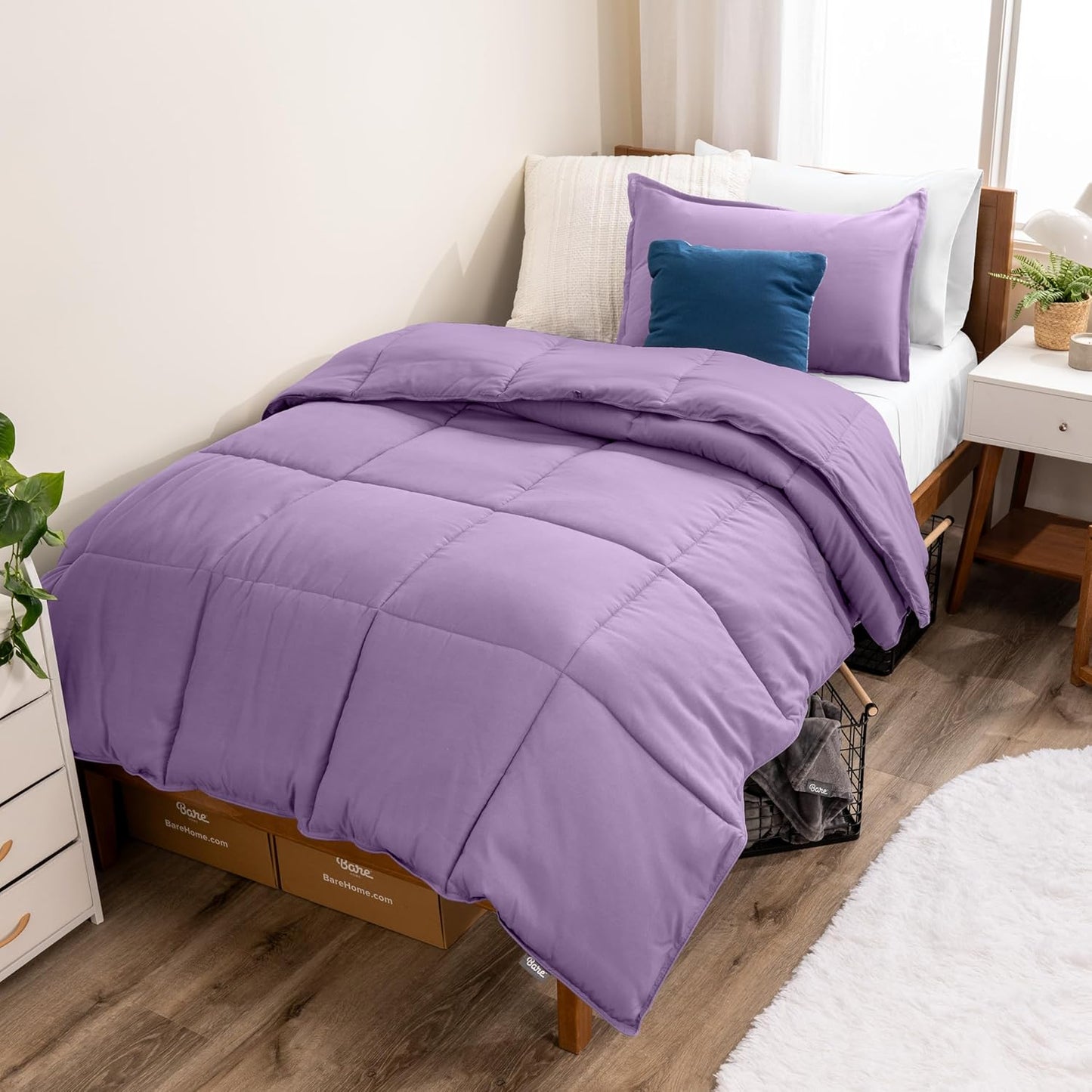 Bare Home Comforter Set - Ultra-Soft Goose Down Alternative