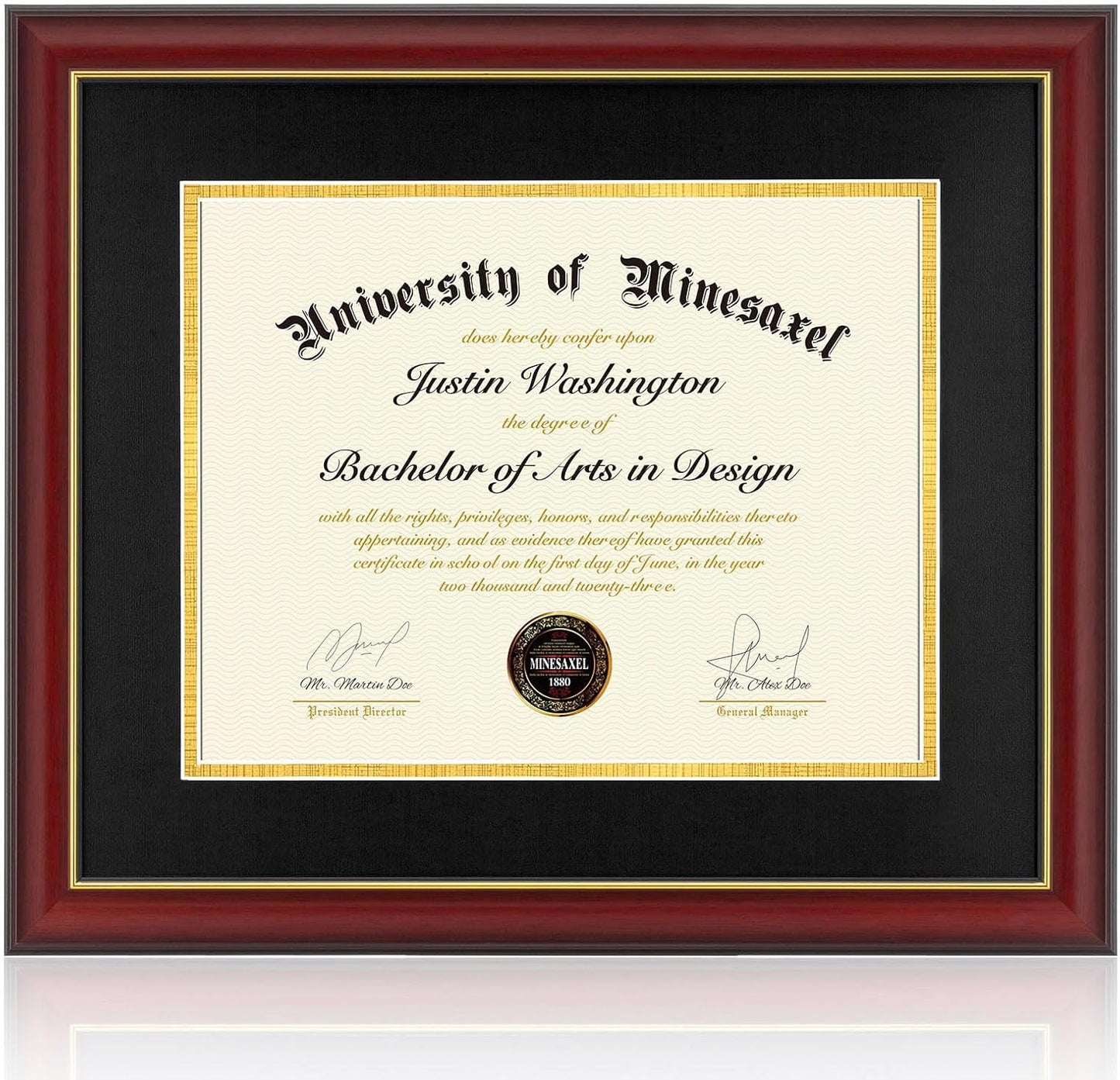 15x18 Diploma Frames with 11x14 Mat for Stylish Display