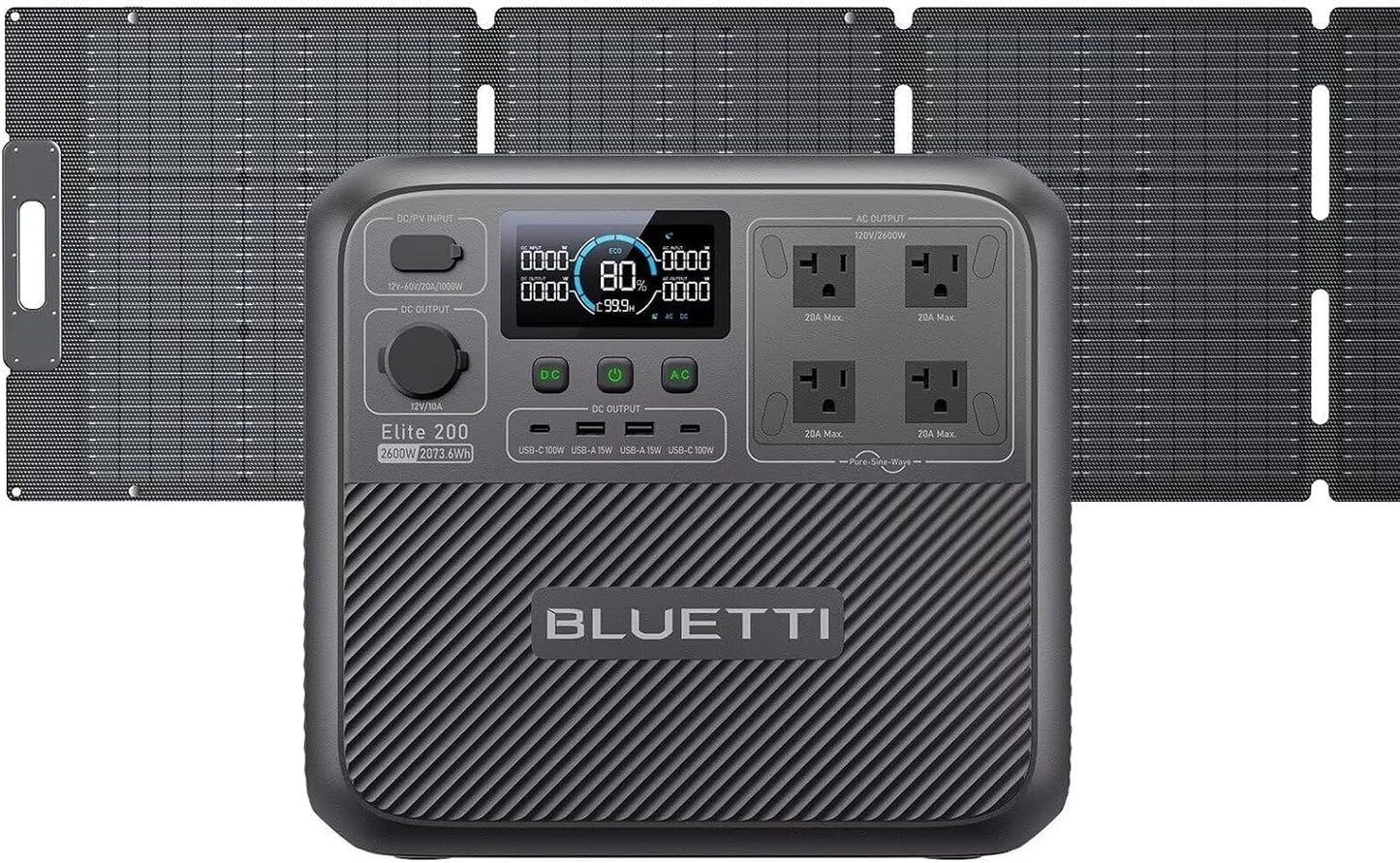 BLUETTI Elite 200 V2: 2,073.6Wh Solar Generator