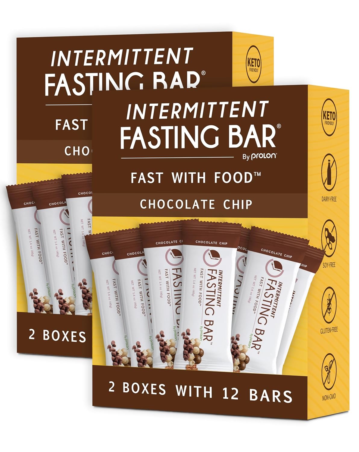 Prolon Fasting Bars - Keto-Friendly Chocolate Chip Snack Bars
