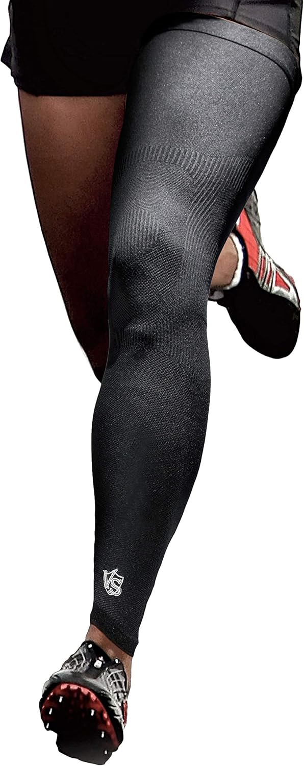 Germanium Recovery Compression Sports Full Leg Sleeve for Athletes