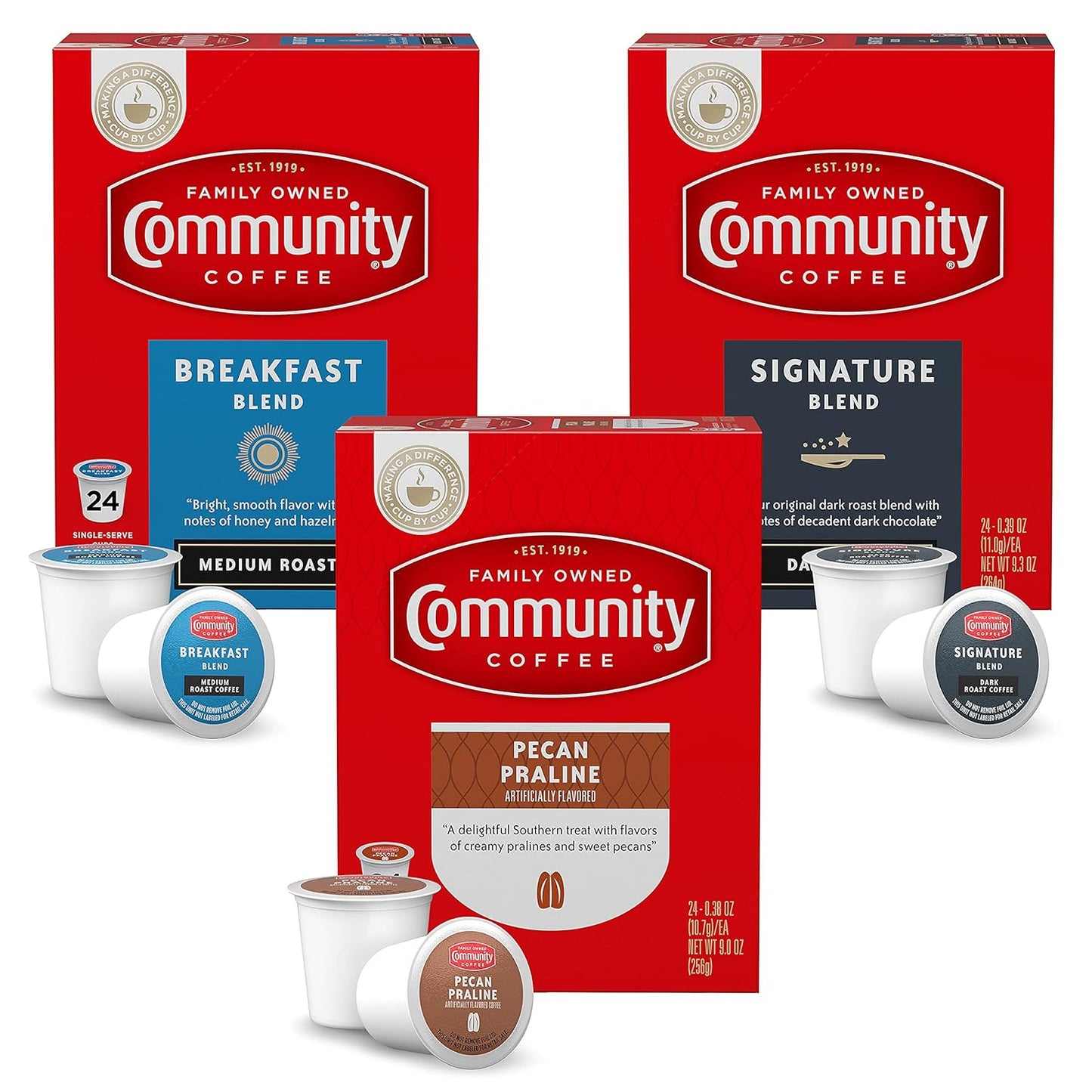 Community Coffee Variety Pack - 72 Count Pods