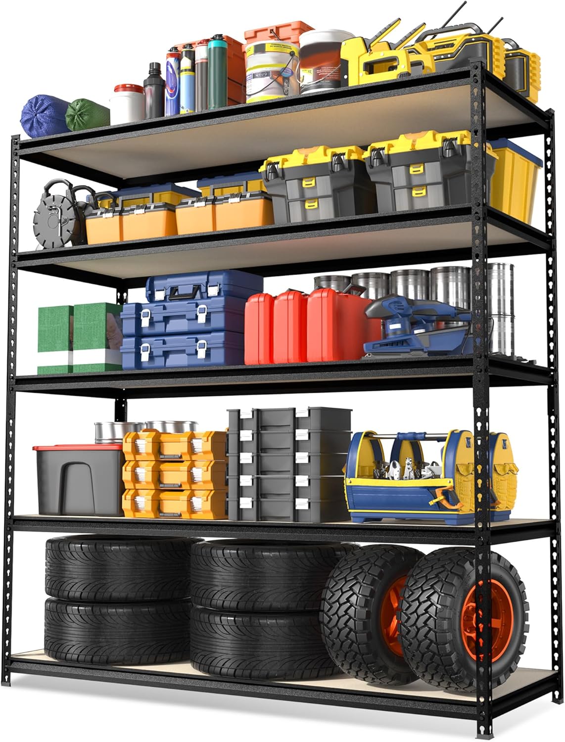 WORKPRO 5-Tier Metal Garage Shelving for Heavy Duty Storage