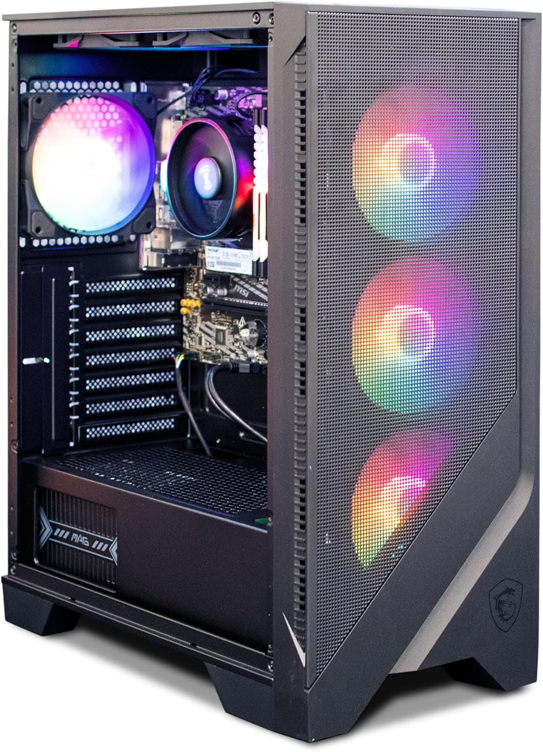Raptor Desktop with Ryzen 7 5700G and RGB Fans for Gamers