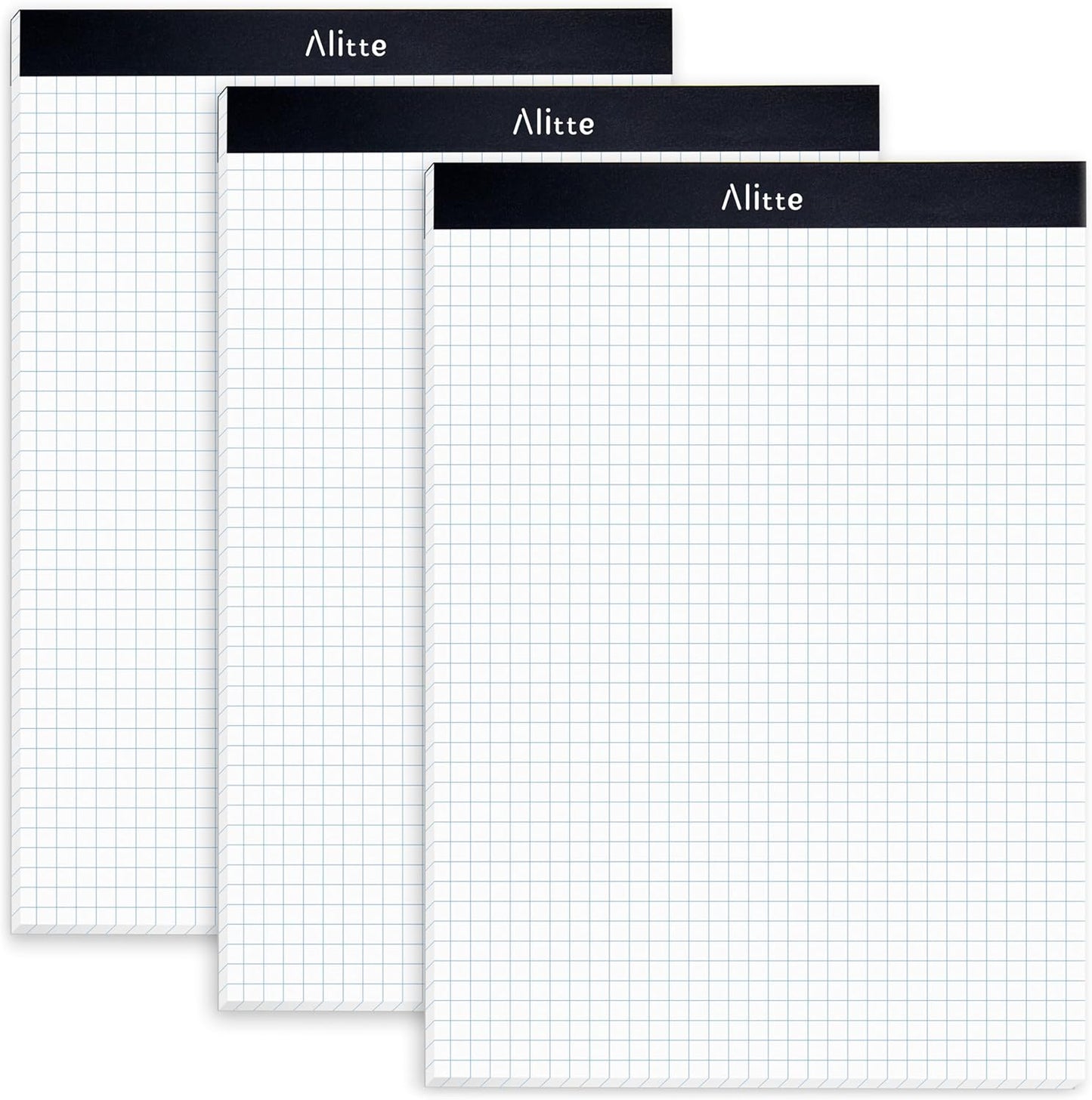 Alitte Graph Paper Pads - Easy-Tear Perforations & Blue Lines!