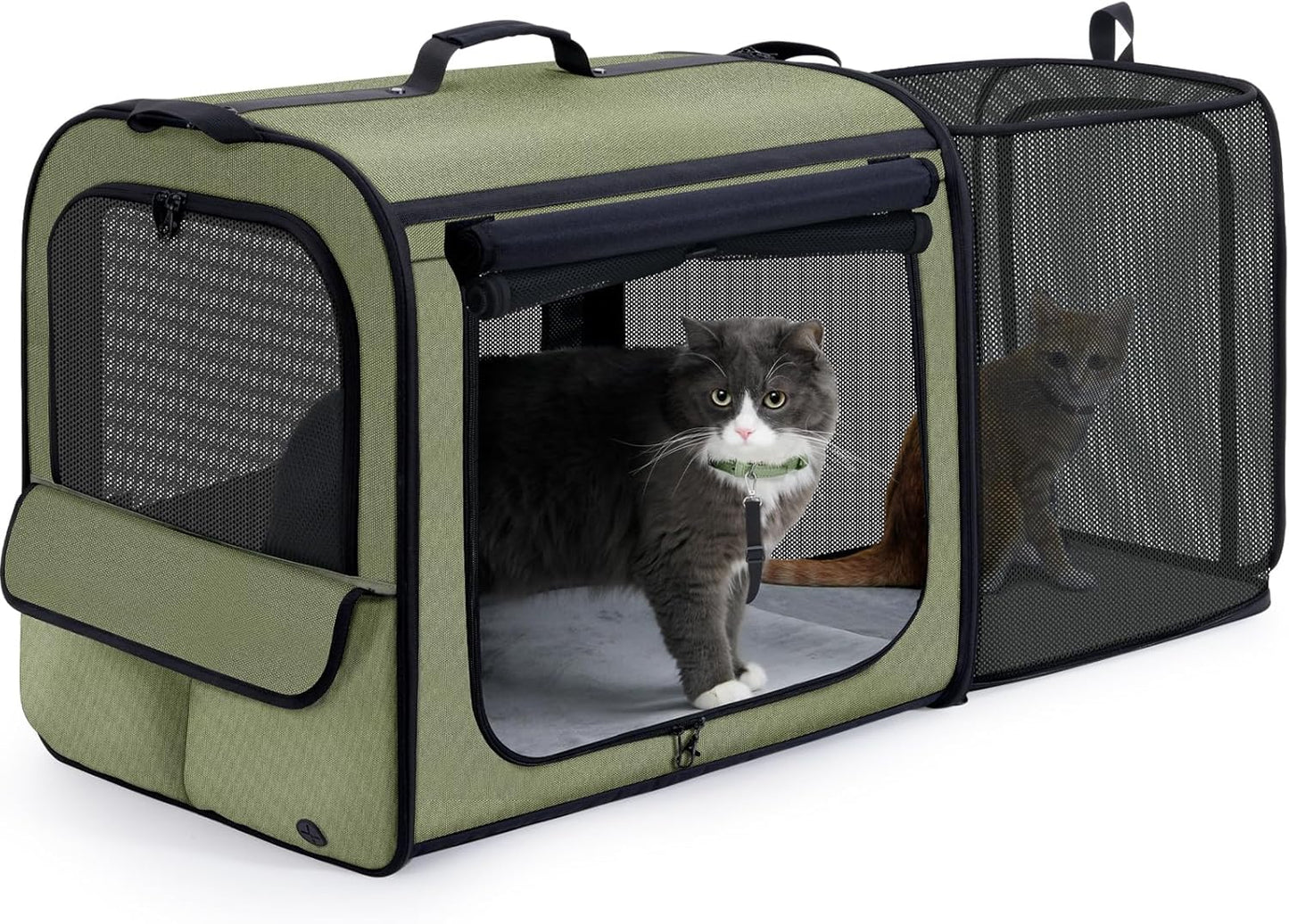 Lightweight Expandable Dog Car Carrier for Safe Travel