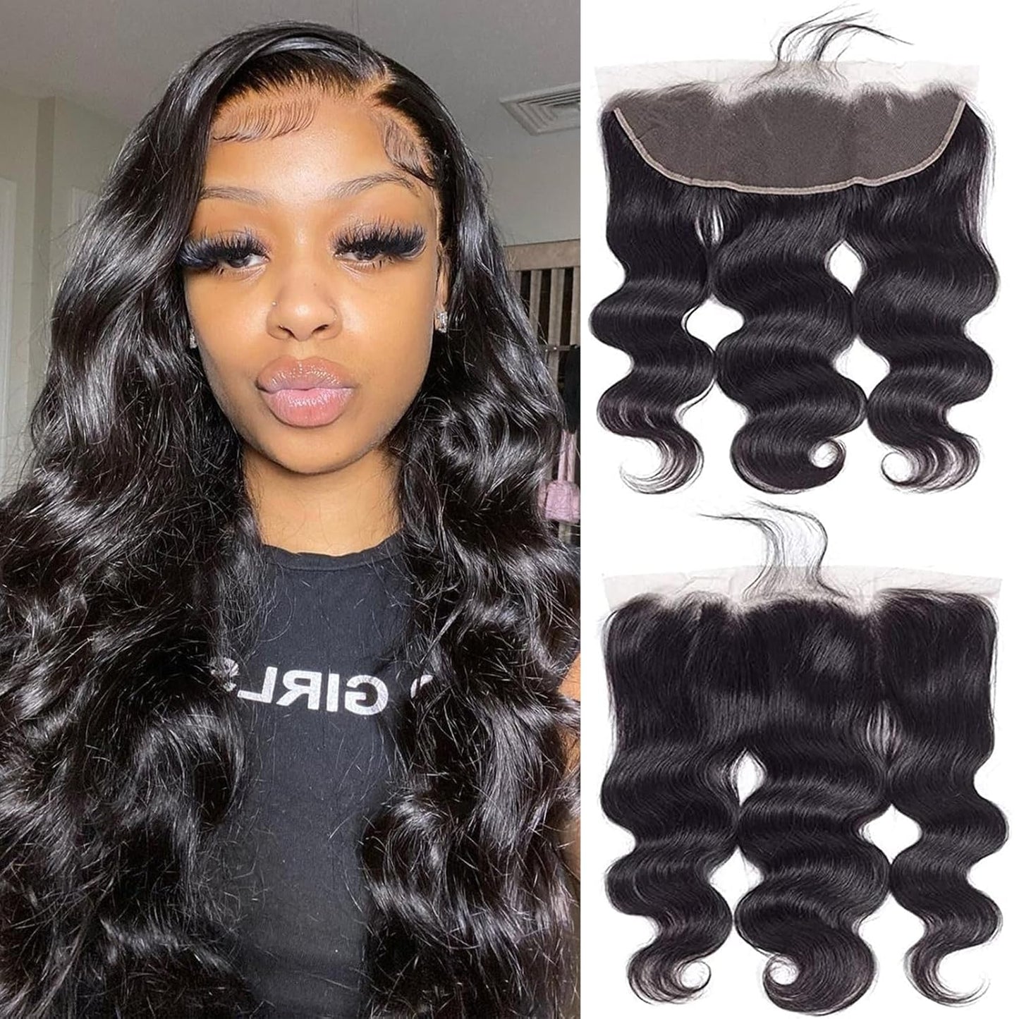 13x4 Lace Frontal Closure Body Wave for Natural Hairline