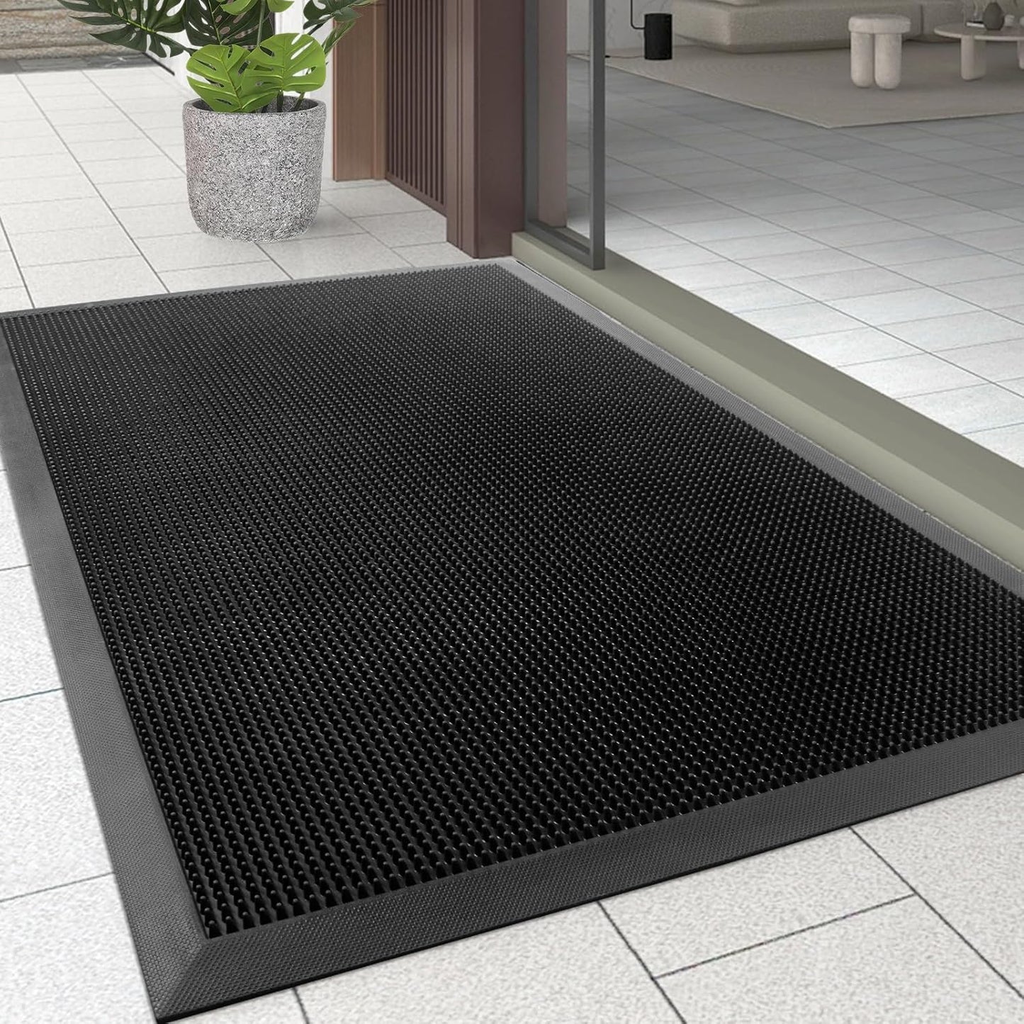 Kuyal Front Door Mat, 3ftx4ft Non-Slip Waterproof Outdoor Mat