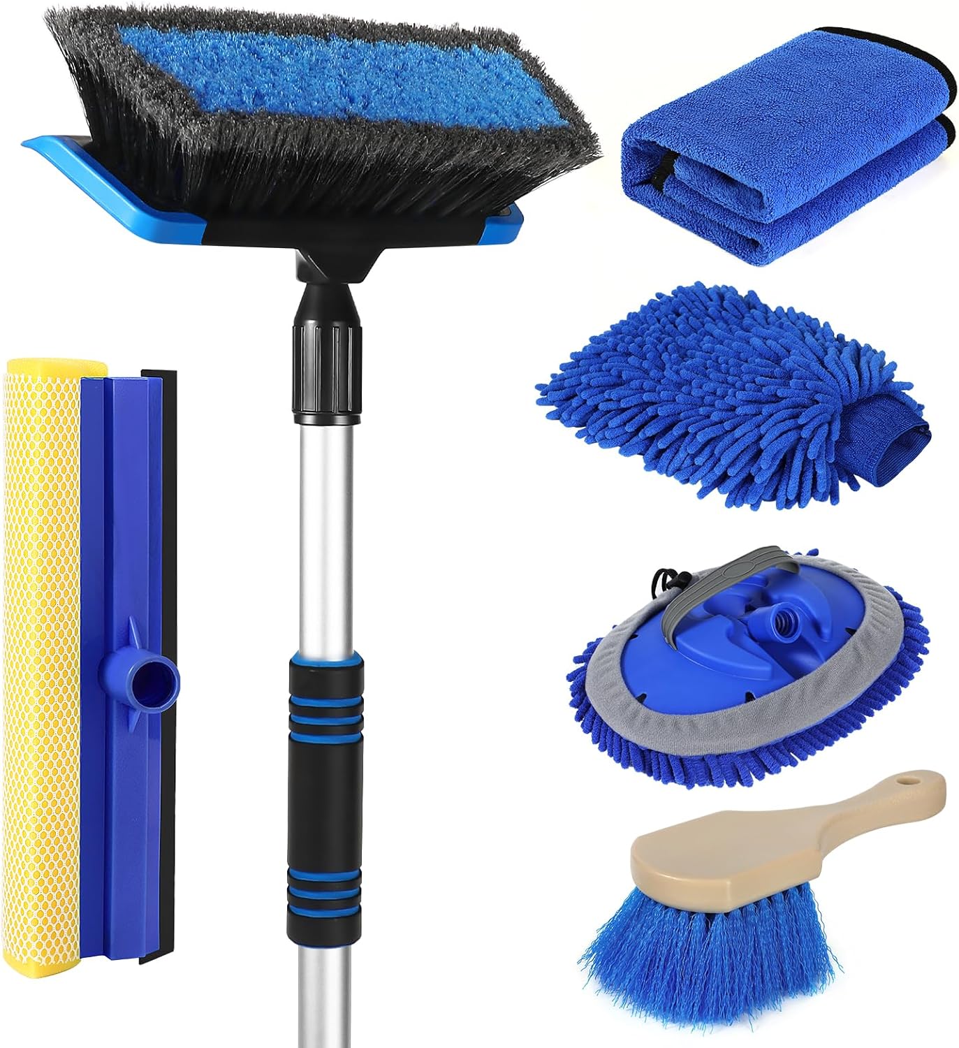 62 Inch Car Wash Brush Kit for Scratch-Free Cleaning Experience