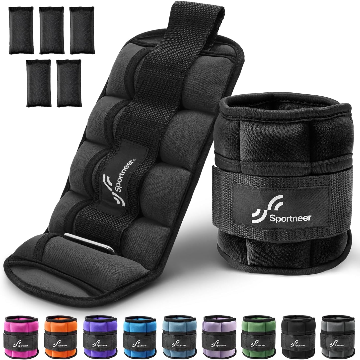 Adjustable Ankle Weights for Strength Training and Fitness