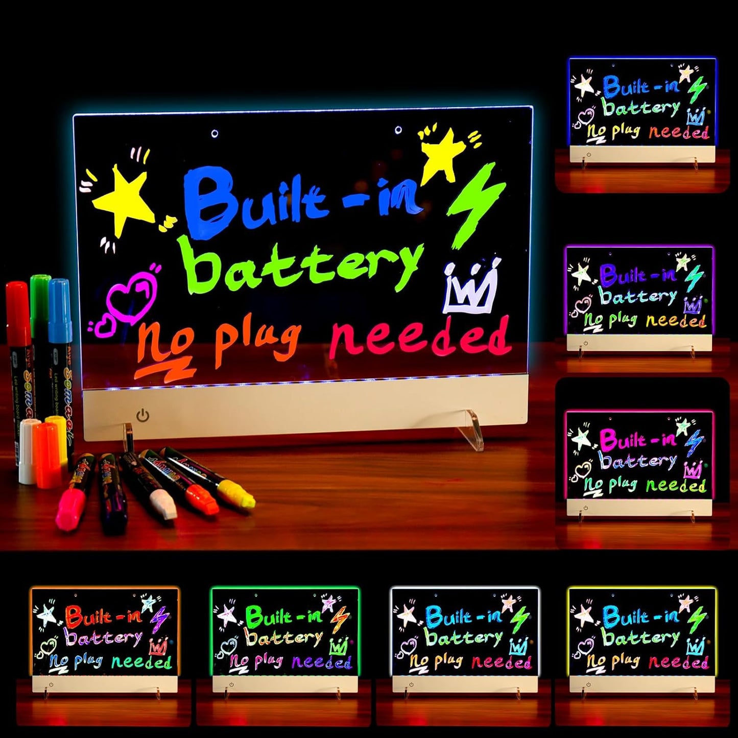Rechargeable LED Drawing Board for Kids - Creative Fun Anytime
