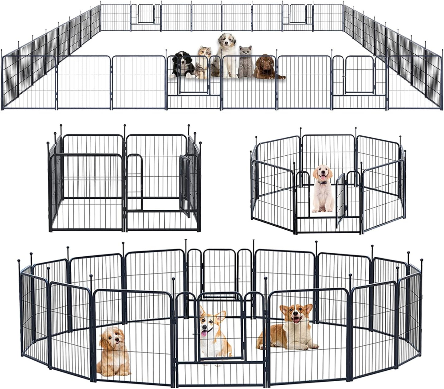Portable Outdoor Dog Playpen for Large Medium Small Dogs