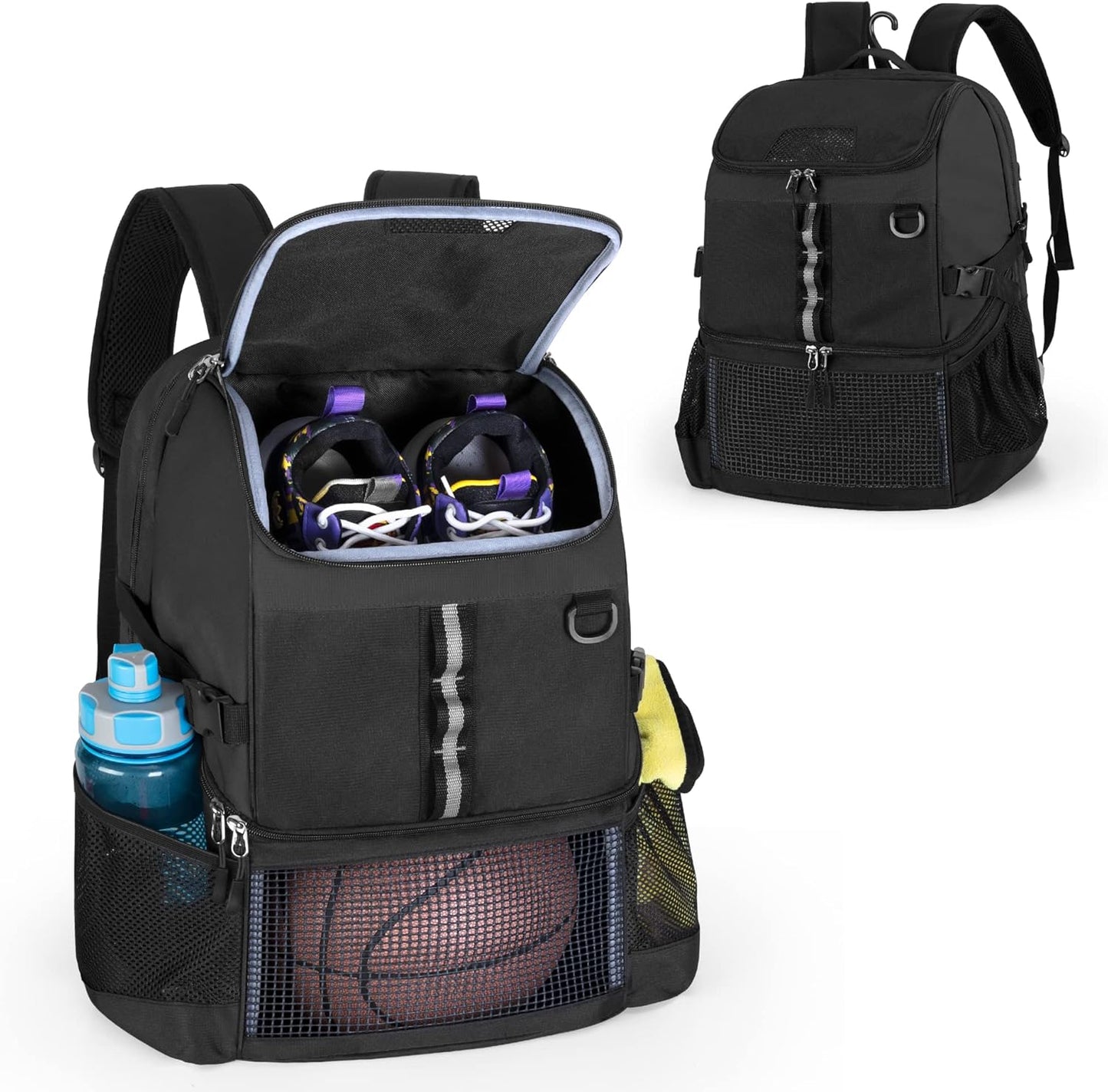 Multifunctional Basketball Bag with Shoe Compartment for Sports
