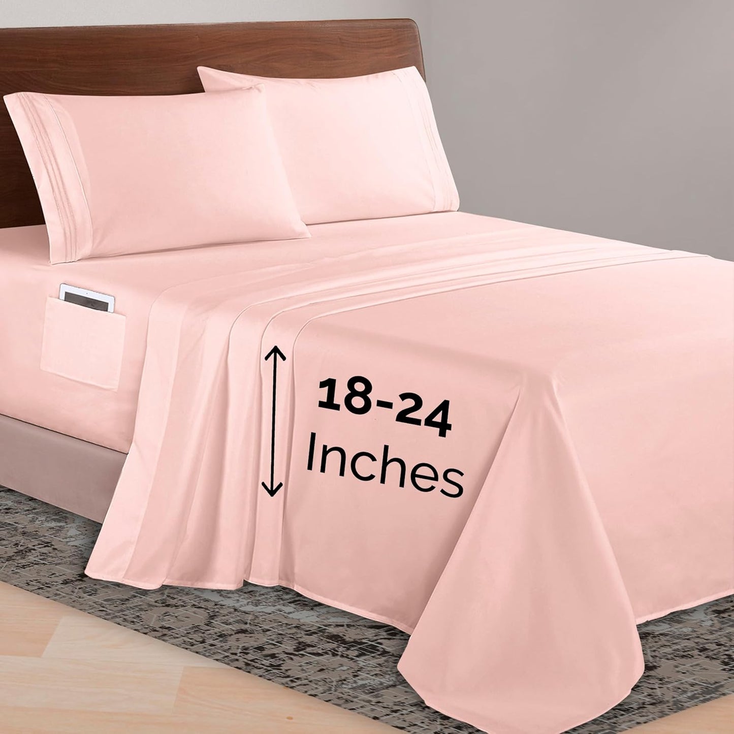 Elegant Comfort Luxurious 1500 Premium Microfiber Sheet Set
